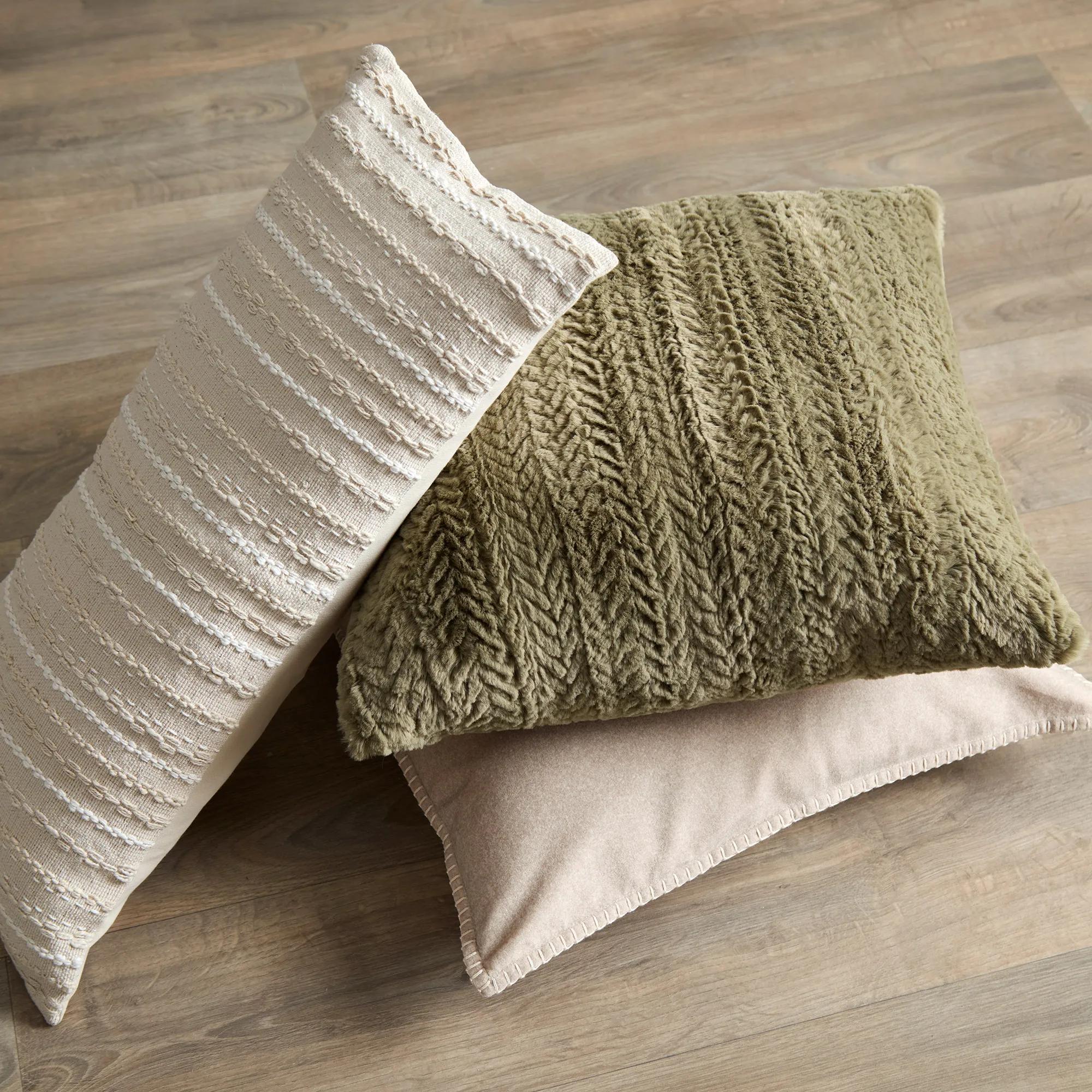 Beige Set of 2 Ellyn Decorative Pillow - Image 6