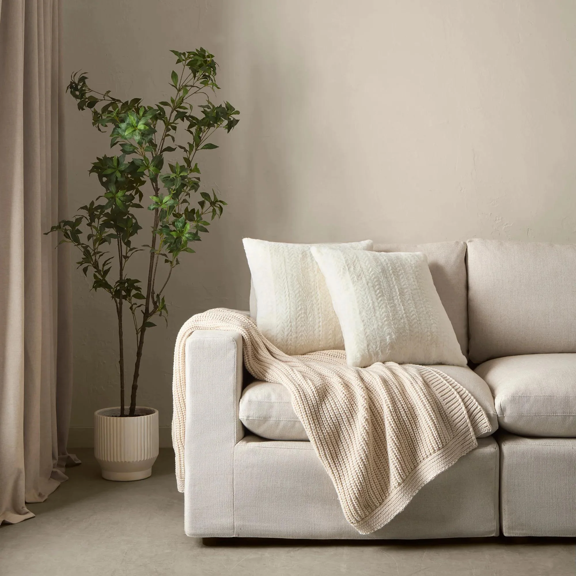 Off White Set of 2 Ellyn Decorative Pillow - Image 11