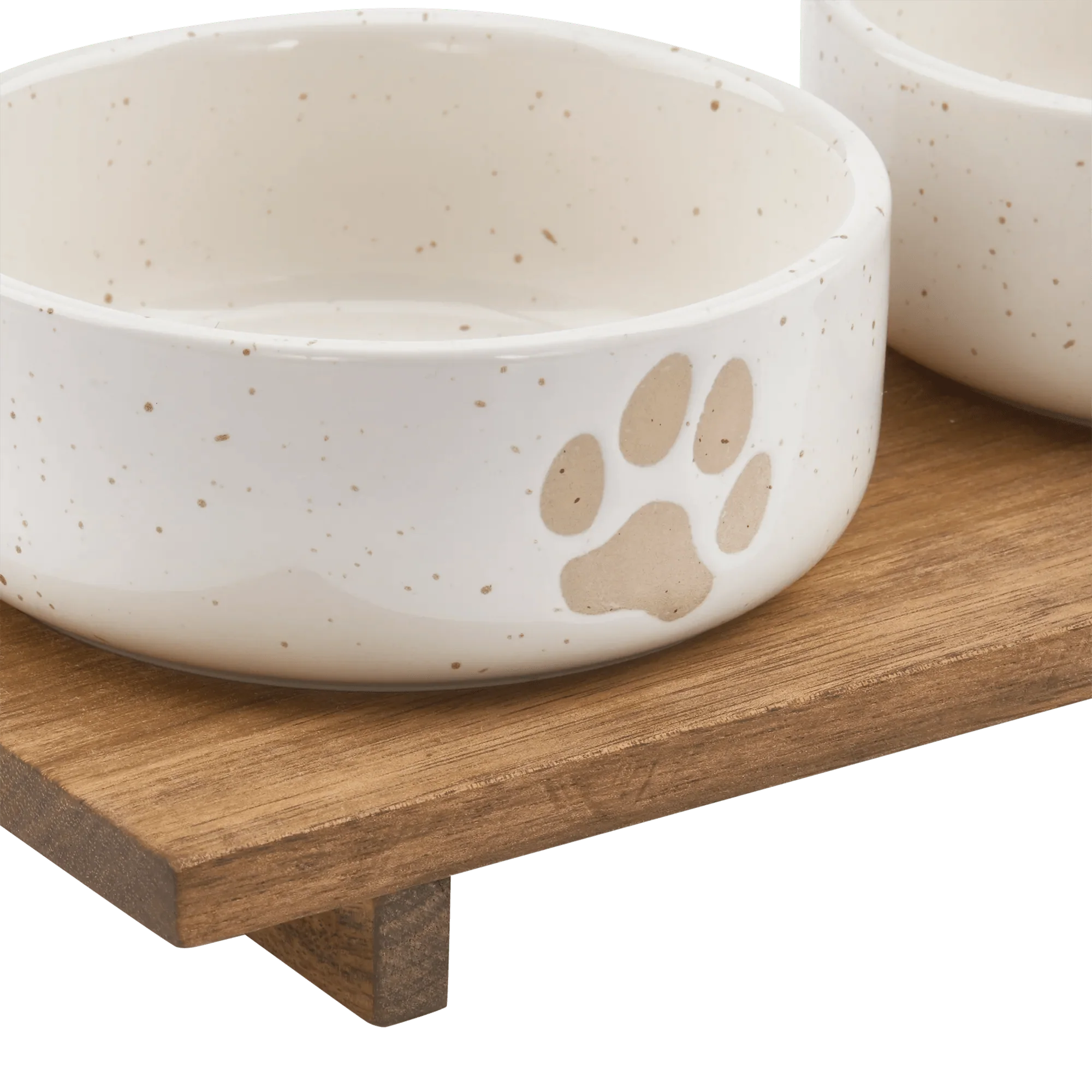Set of 2 Pet Paw Ceramic Bowls - Image 3
