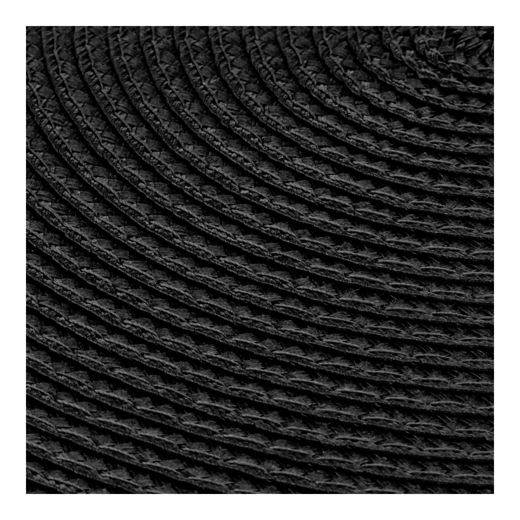 Set of 2 Round Black Outdoor Placemats - Image 2