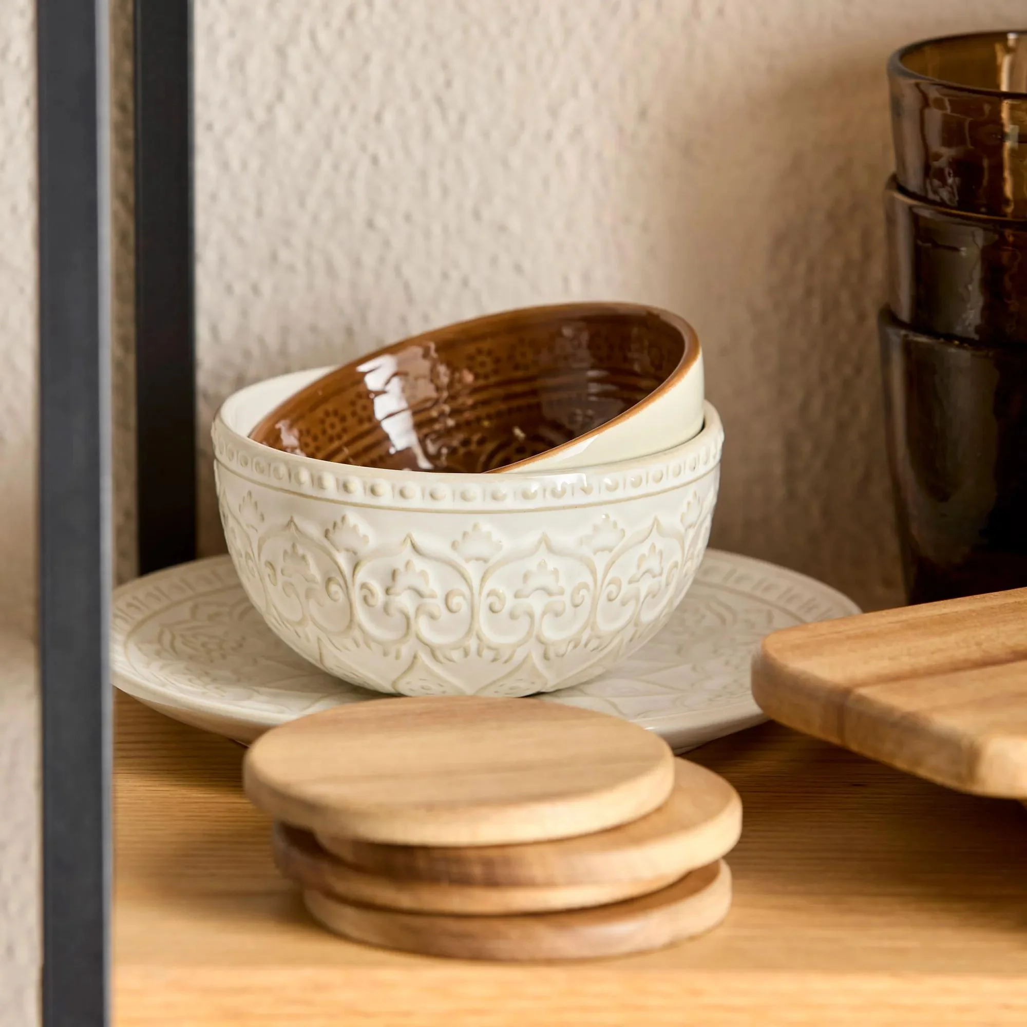Set of 4 Wood Coasters - Image 5