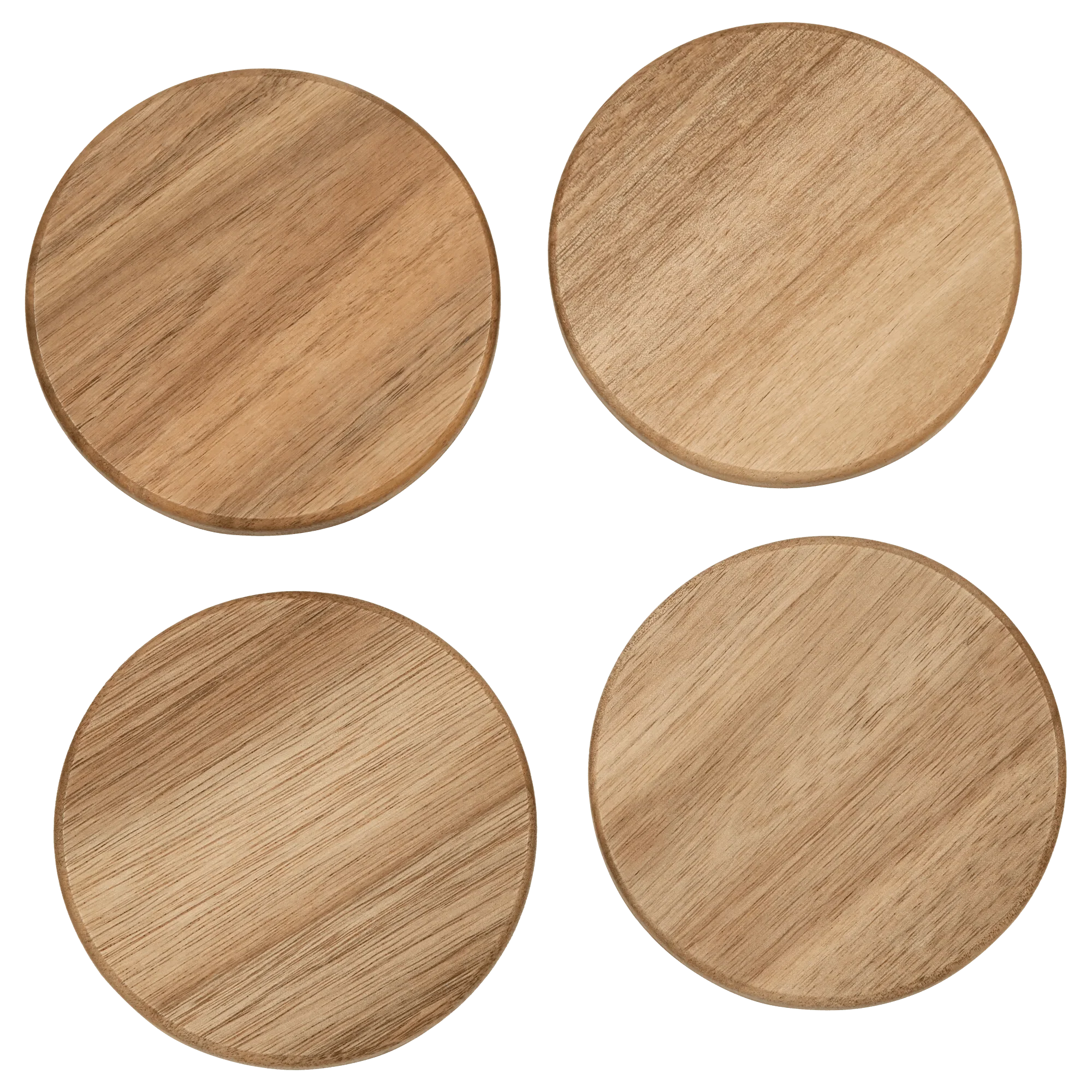 Set of 4 Wood Coasters - Image 6