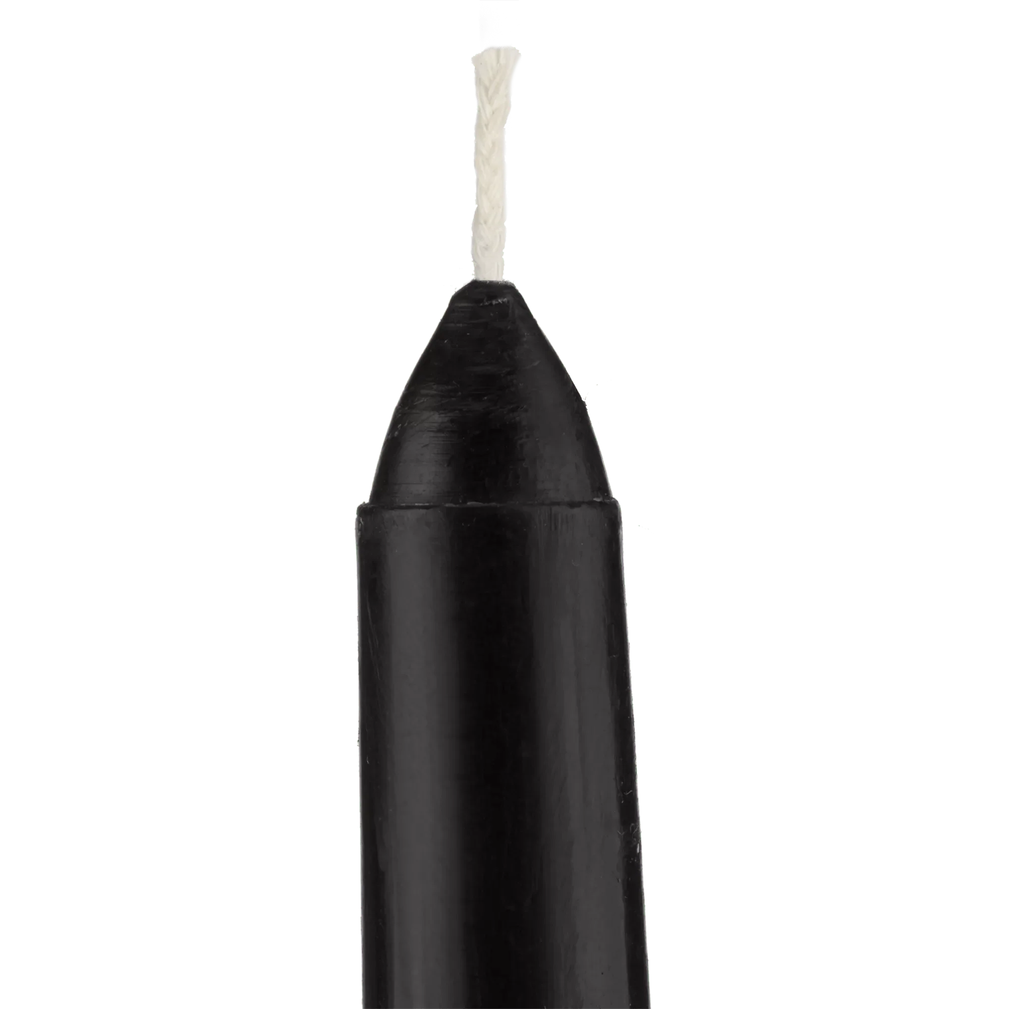 Set of 8 Unscented Tapered Black Candles - Image 3