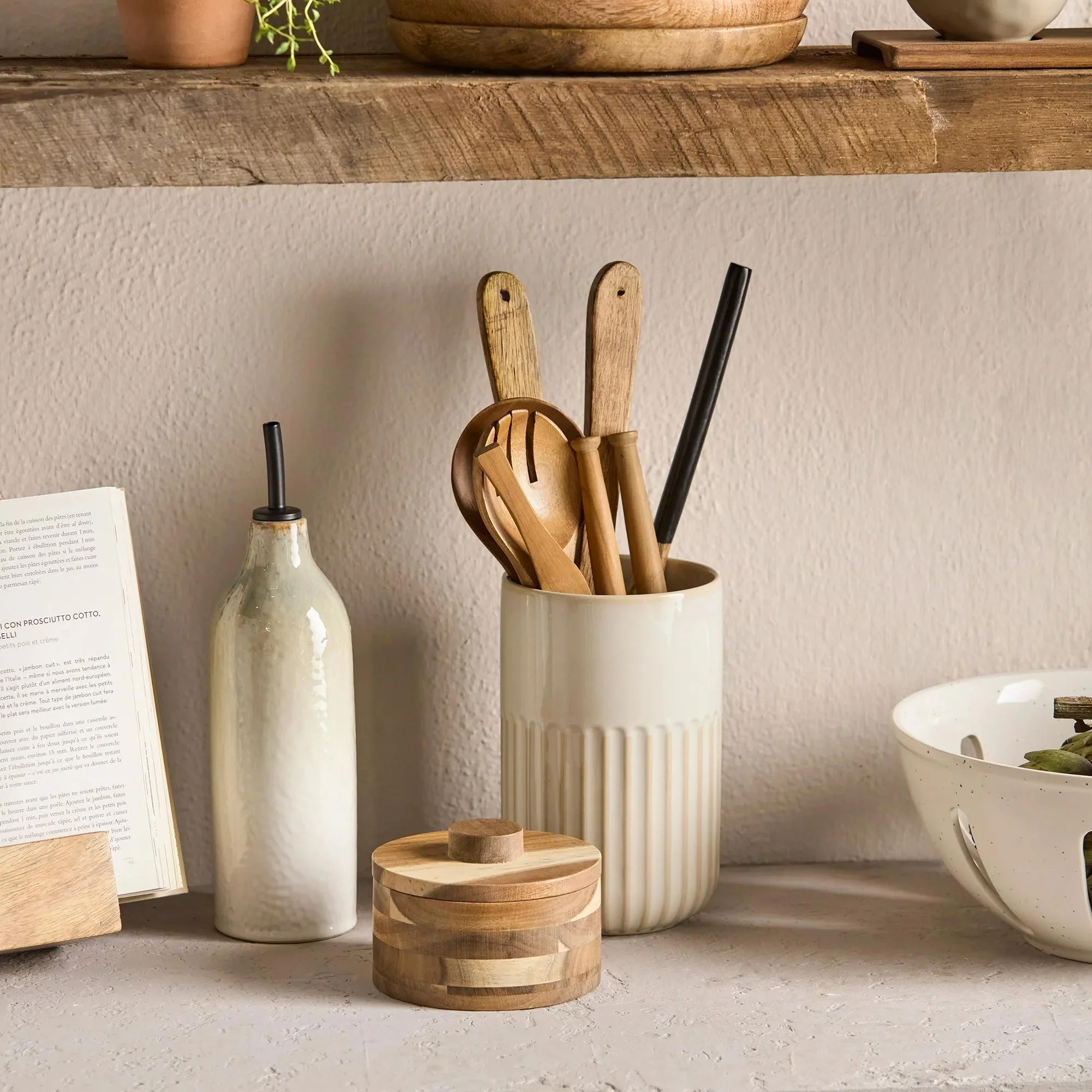 Set of Wood Spoon & Fork - Image 2