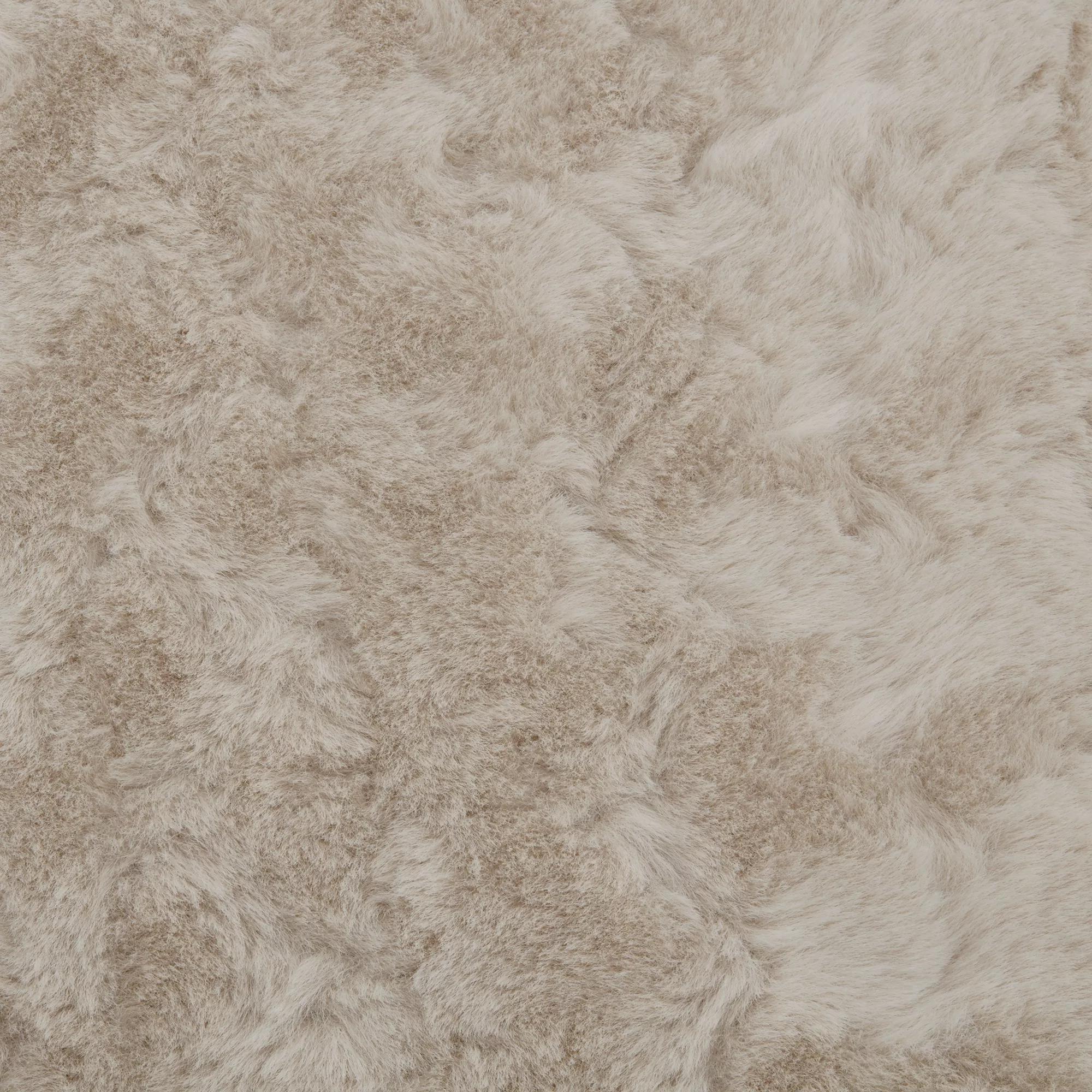 Oatmeal Sheep Faux Fur Throw Pillow - Image 5