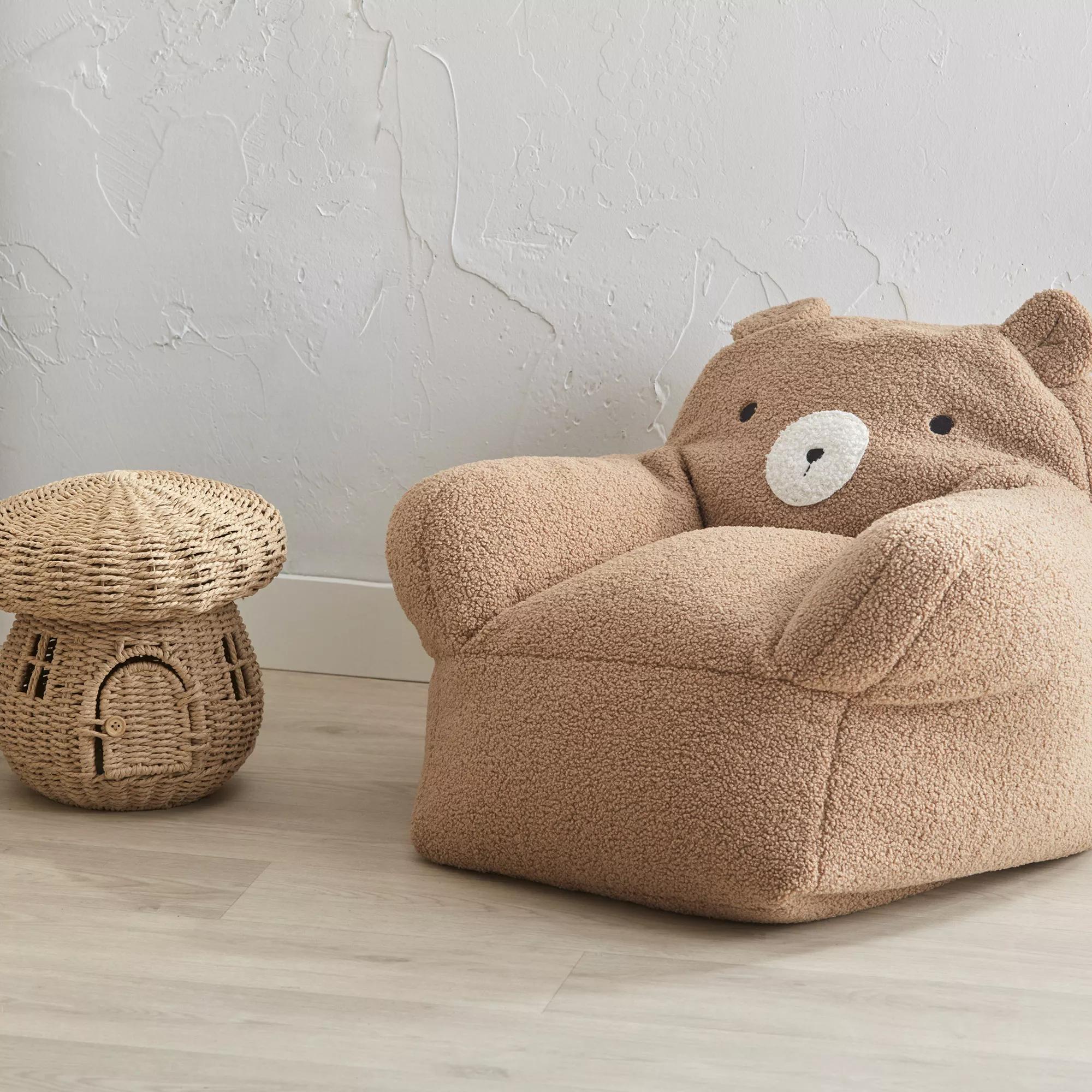 Sherpa Bear-Shaped Chair - Image 4