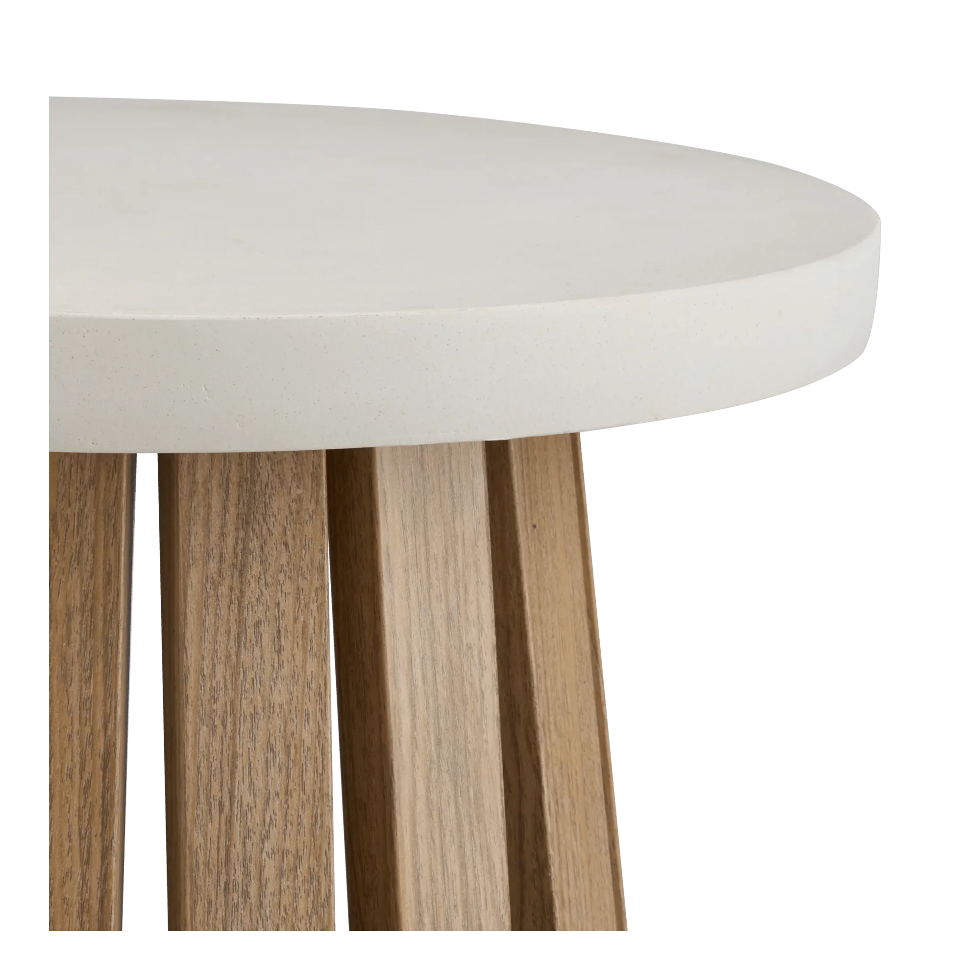 Slat Base Outdoor Side Table - Image 3