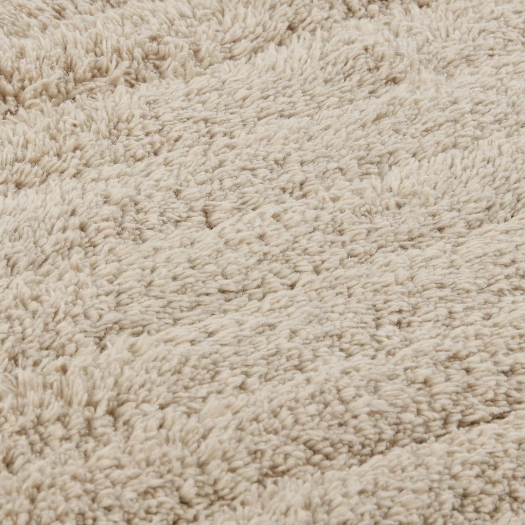 Soft and Absorbent Beige Cotton Rug - Image 2