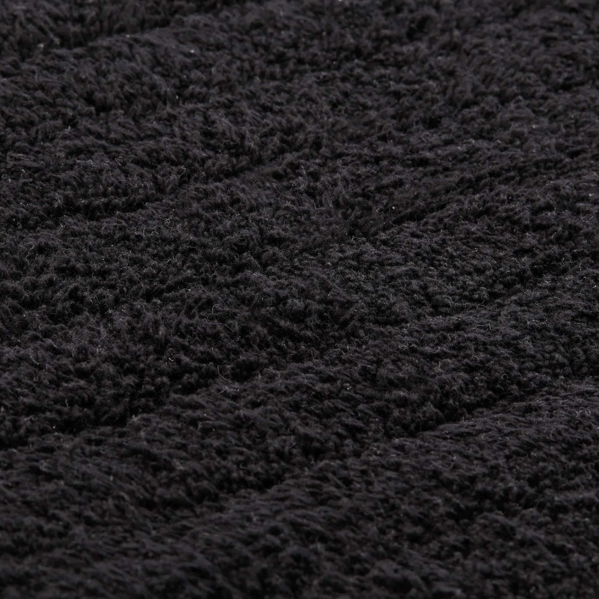 Soft and Absorbent Black Cotton Rug - Image 2