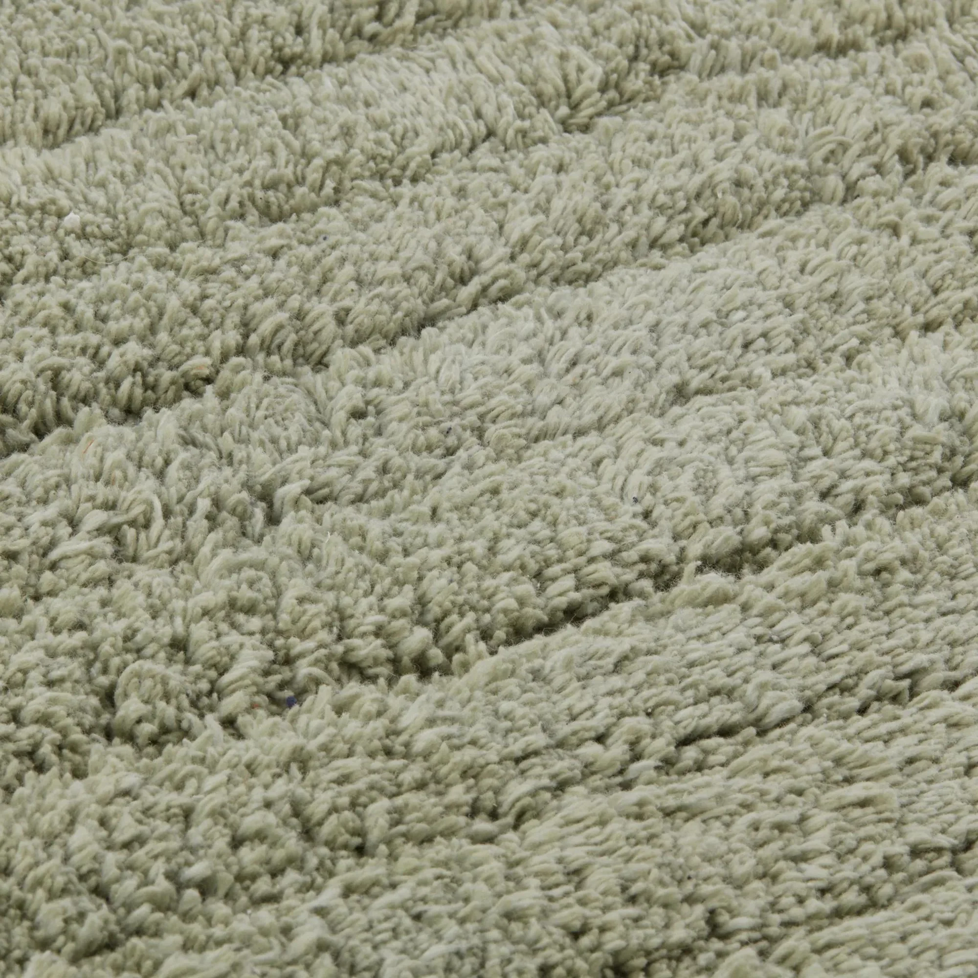 Soft and Absorbent Green Cotton Rug - Image 2