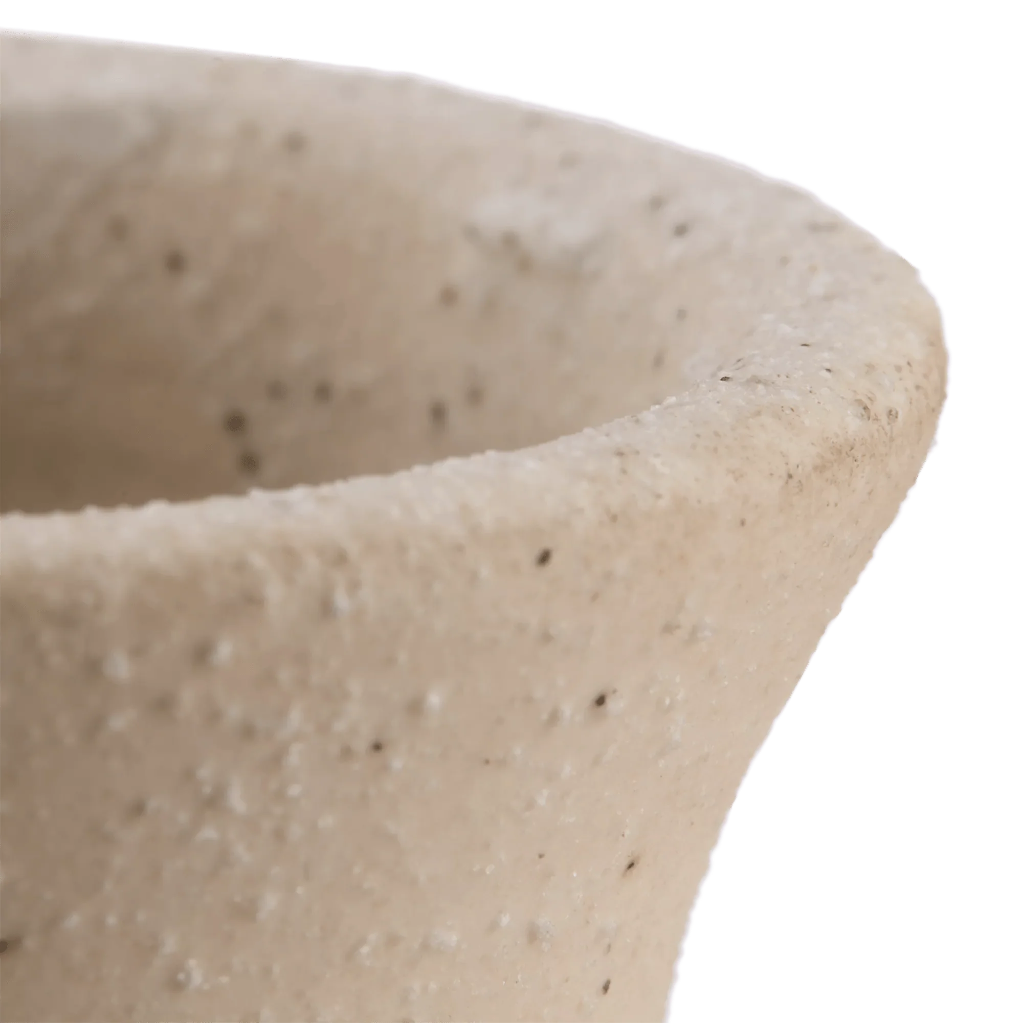 Speckled Ceramic and Rattan Vase - Image 7
