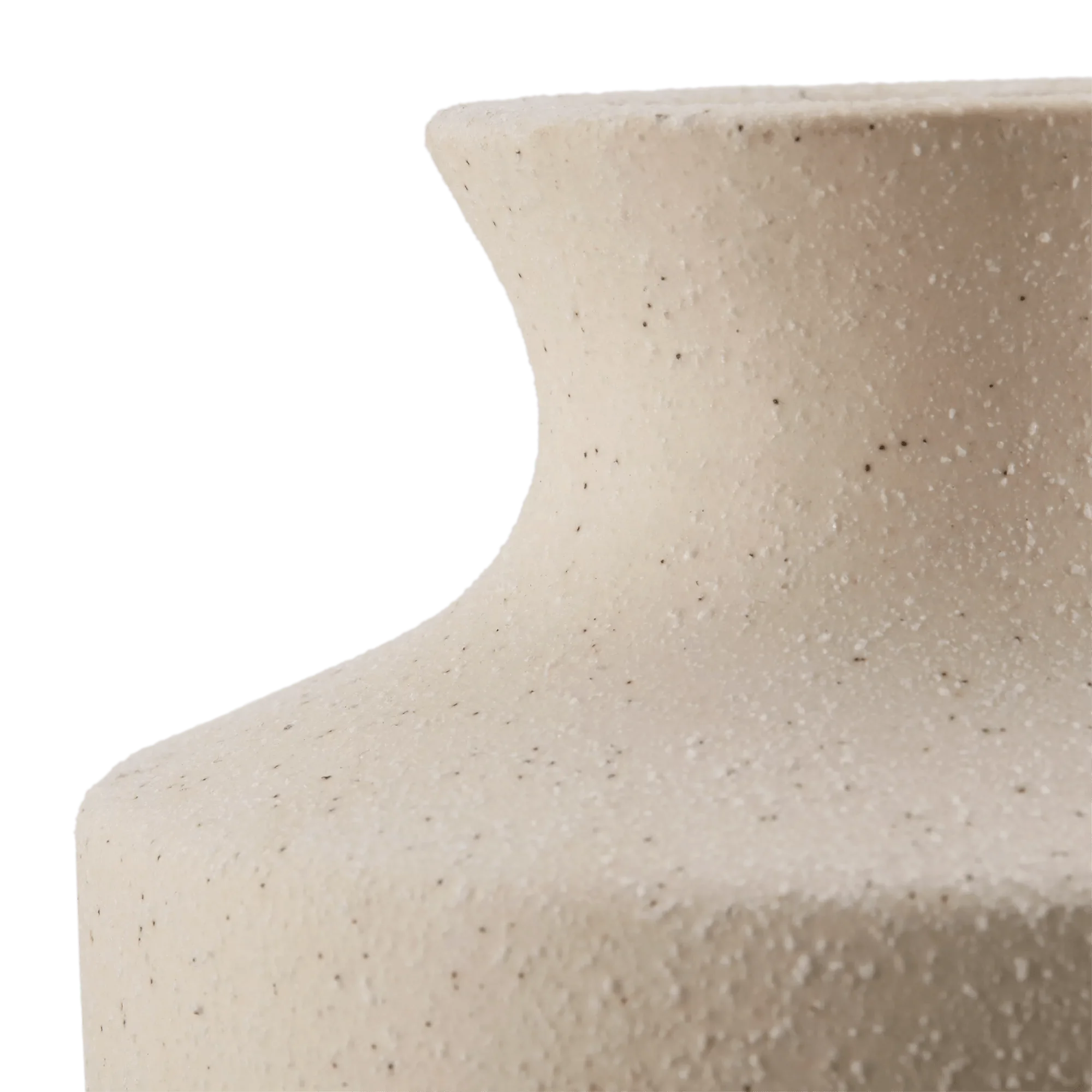 Speckled Ceramic and Rattan Vase - Image 8