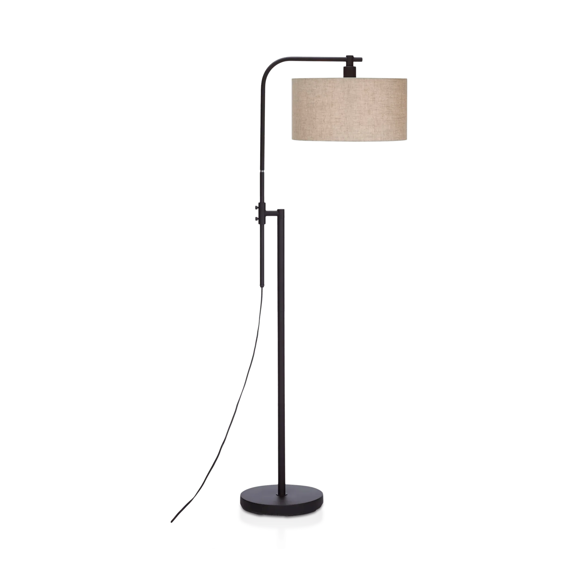 Linen Swivel Metal Floor Lamp - Image 5