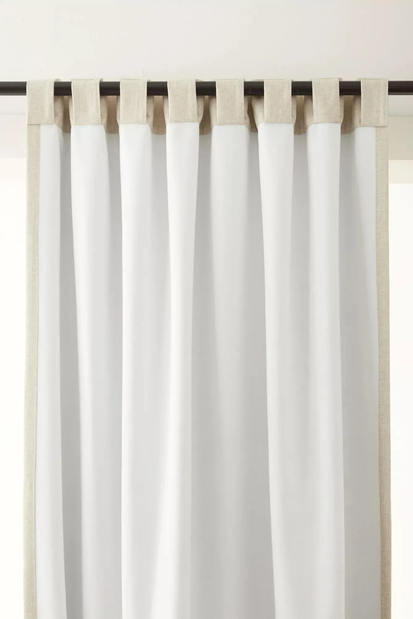 Beige Taha Rod Pocket Back Tab Blackout Curtain - Image 2