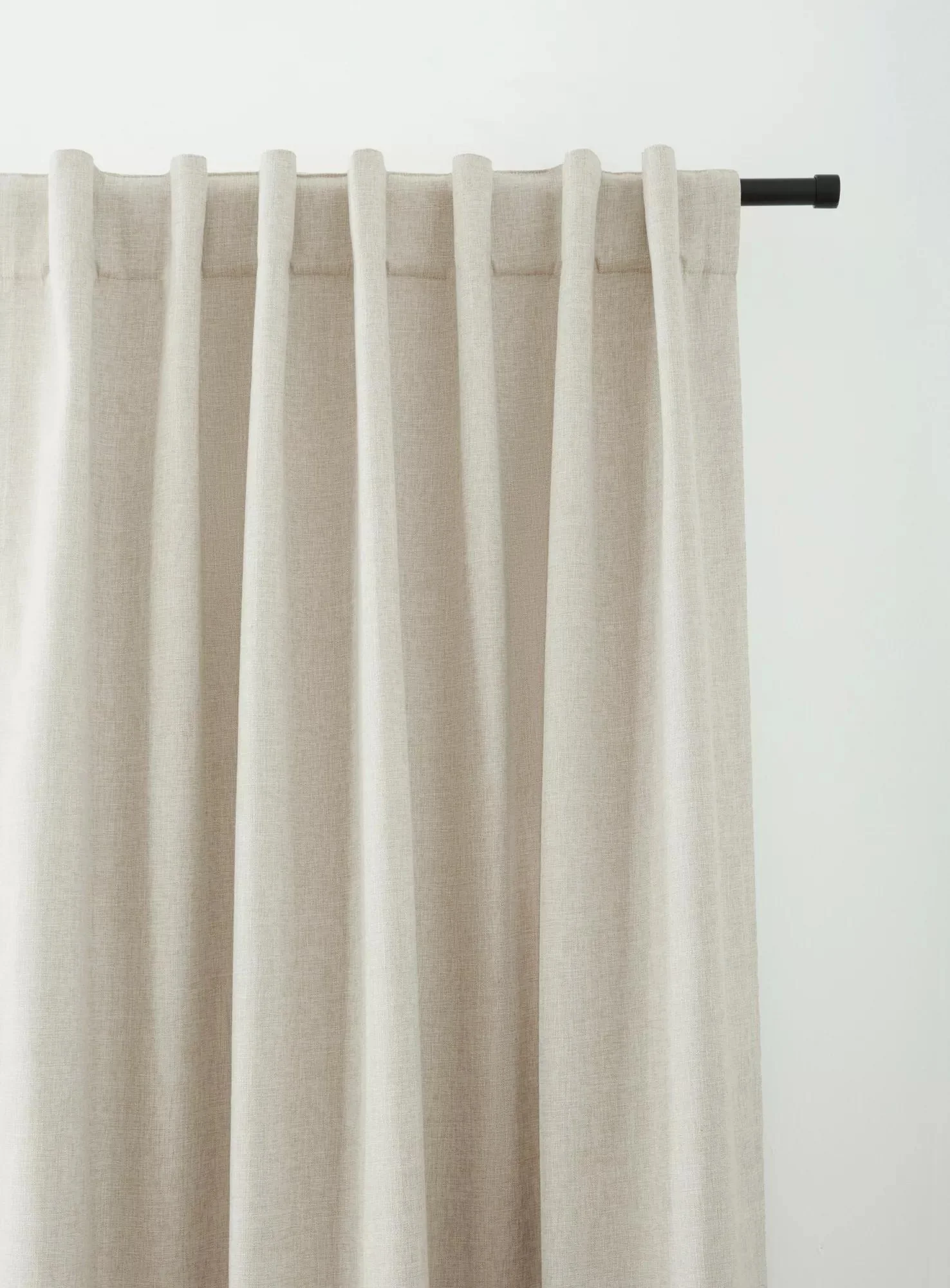 Beige Taha Rod Pocket Back Tab Blackout Curtain - Image 3