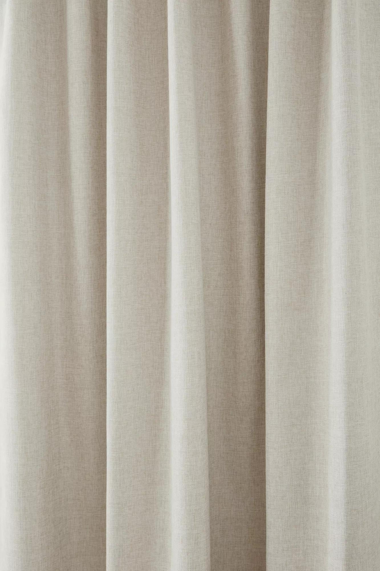 Beige Taha Rod Pocket Back Tab Blackout Curtain - Image 5