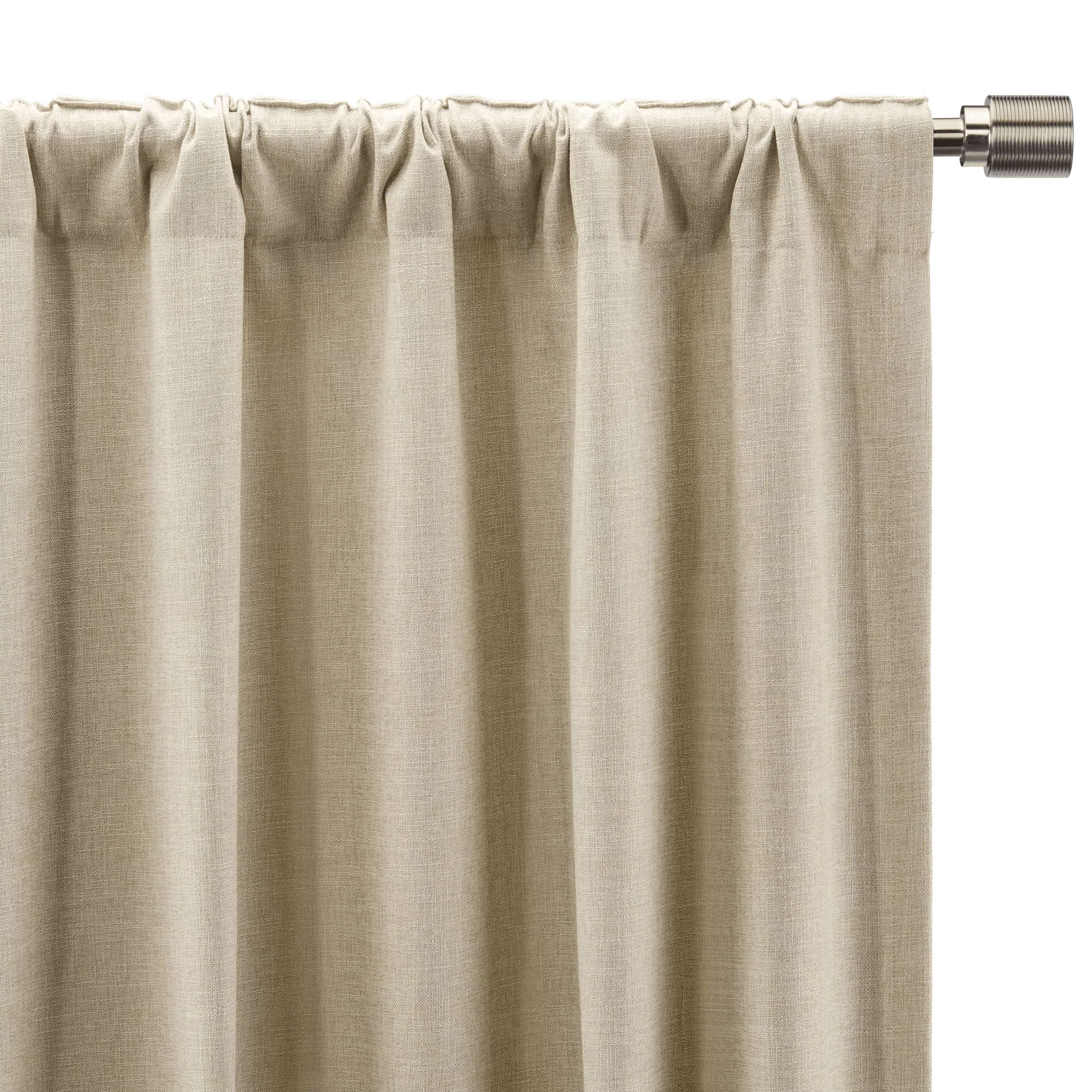 Beige Taha Rod Pocket Back Tab Blackout Curtain - Image 7