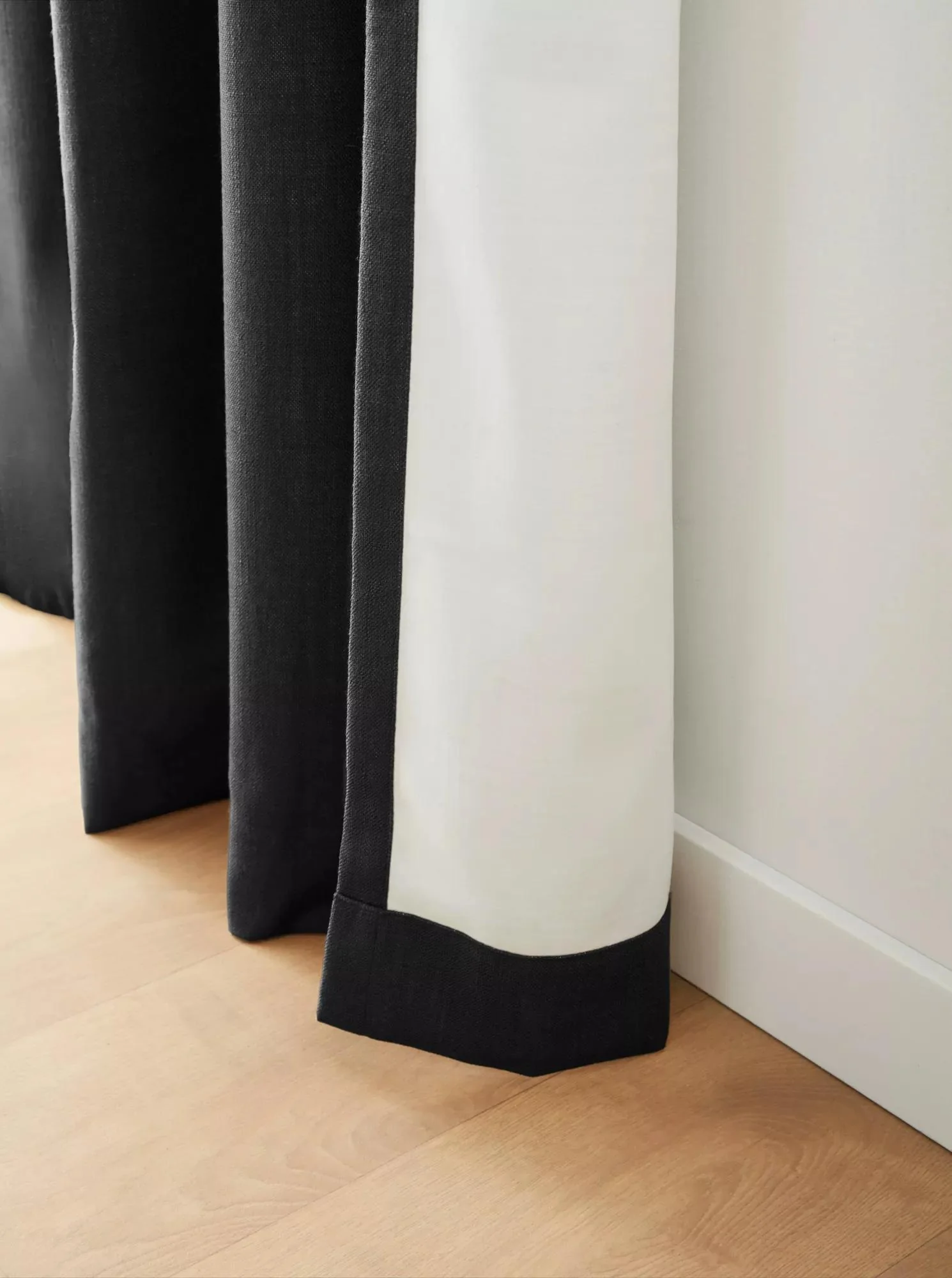 Black Taha Rod Pocket Back Tab Blackout Curtain - Image 2