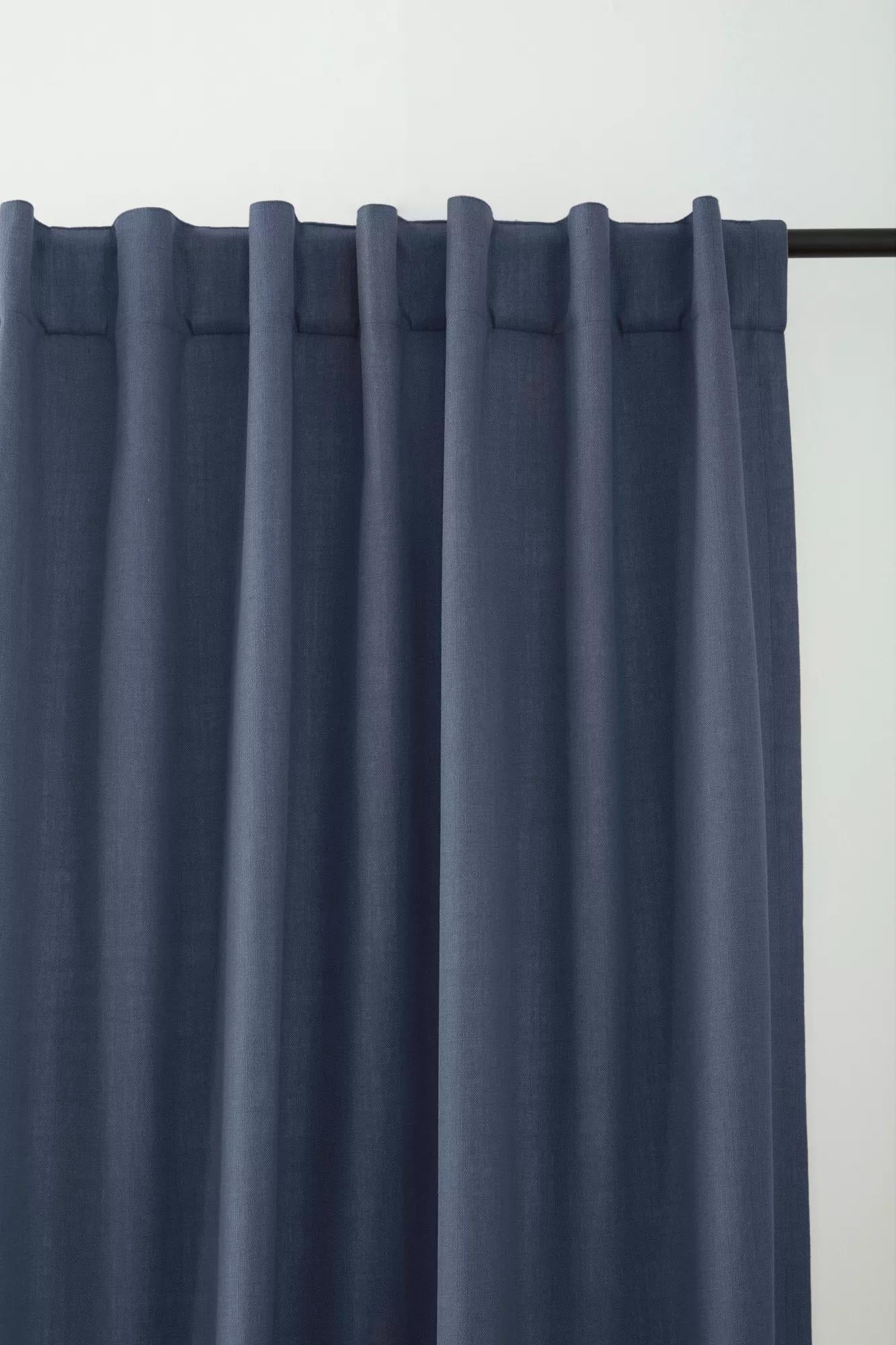 Indigo Taha Rod Pocket Back Tab Blackout Curtain - Image 4