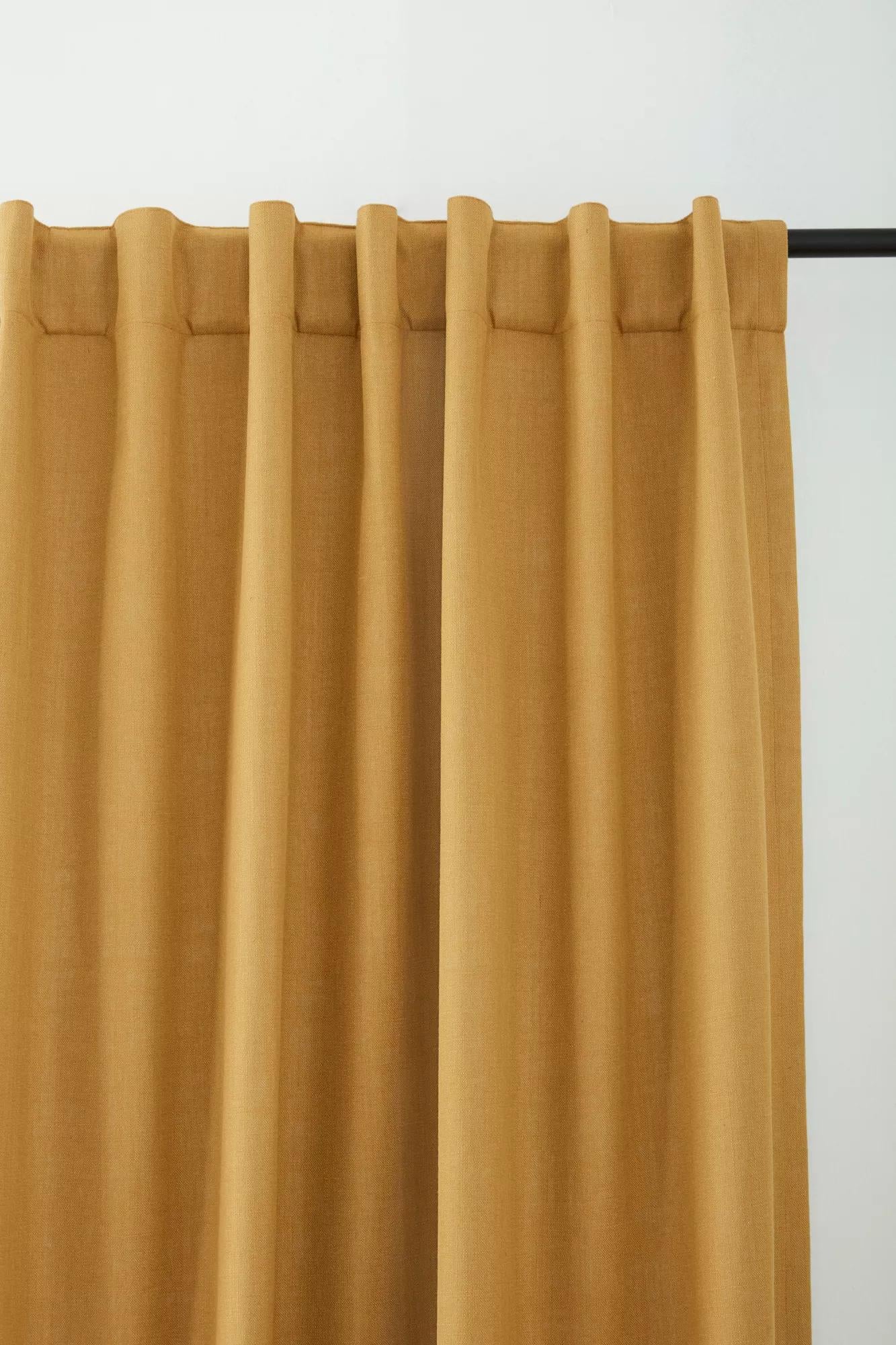Ochre Taha Rod Pocket Back Tab Blackout Curtain - Image 7