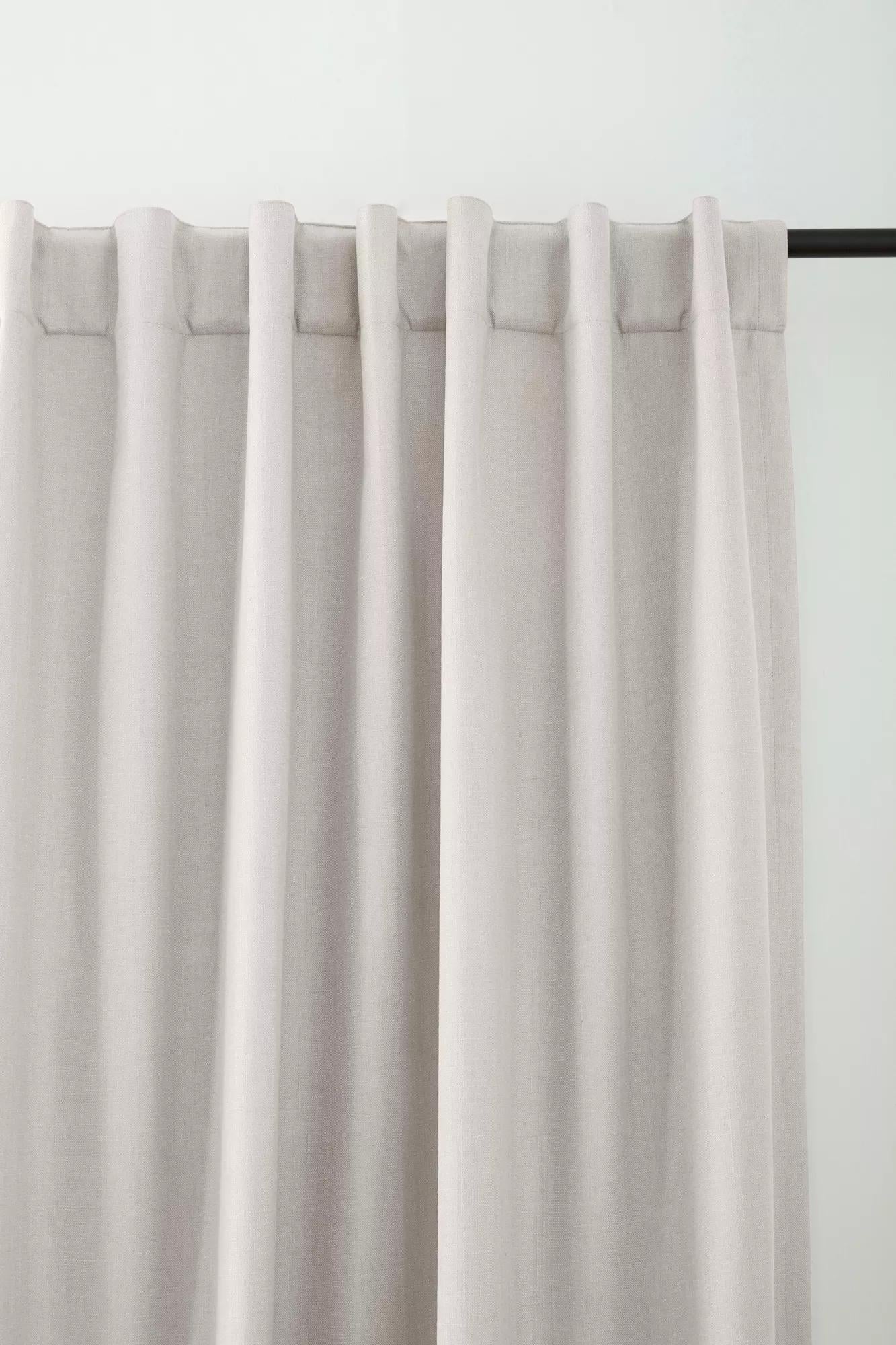 Off White Taha Rod Pocket Back Tab Blackout Curtain - Image 2