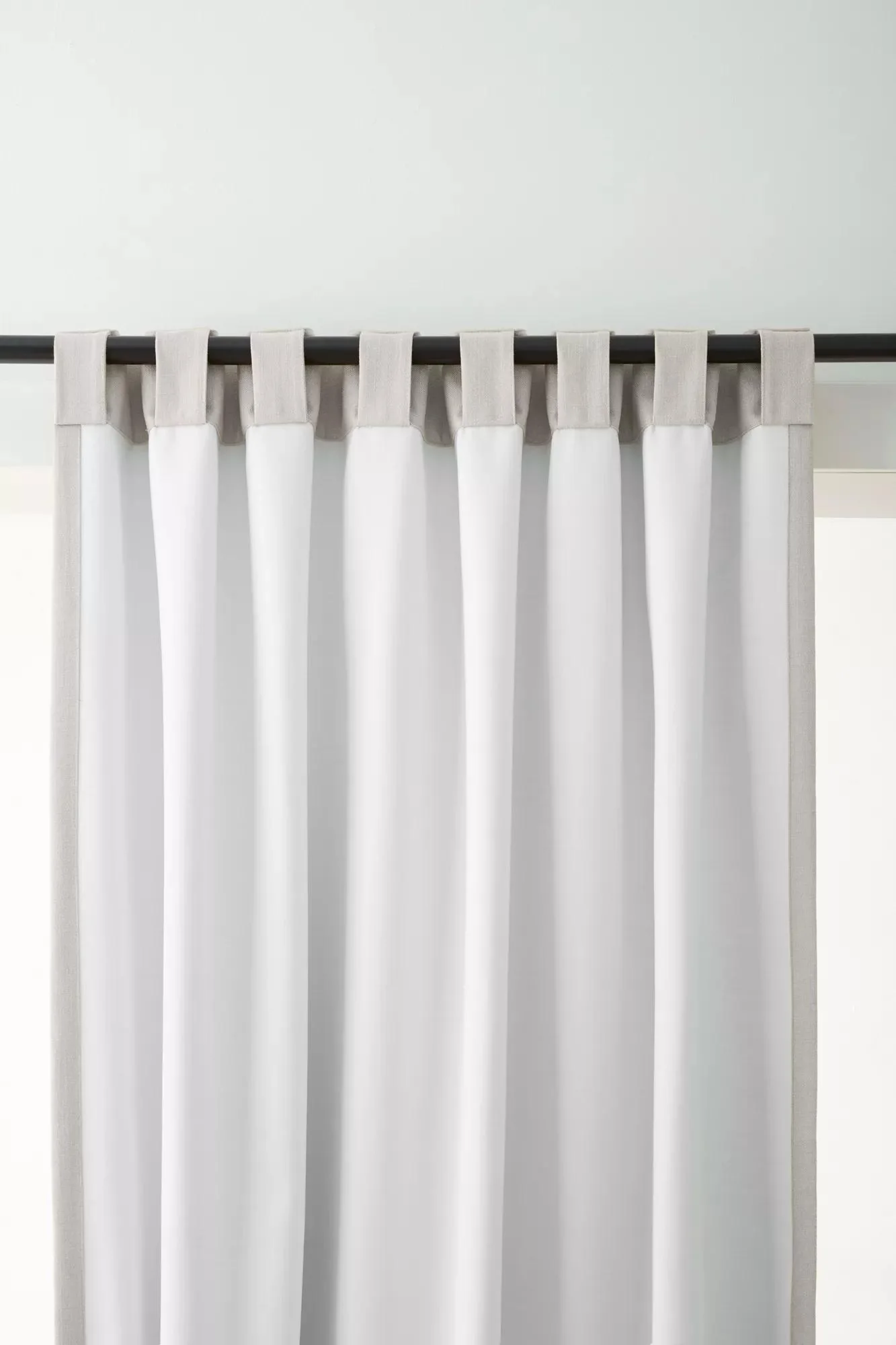 Off White Taha Rod Pocket Back Tab Blackout Curtain - Image 4