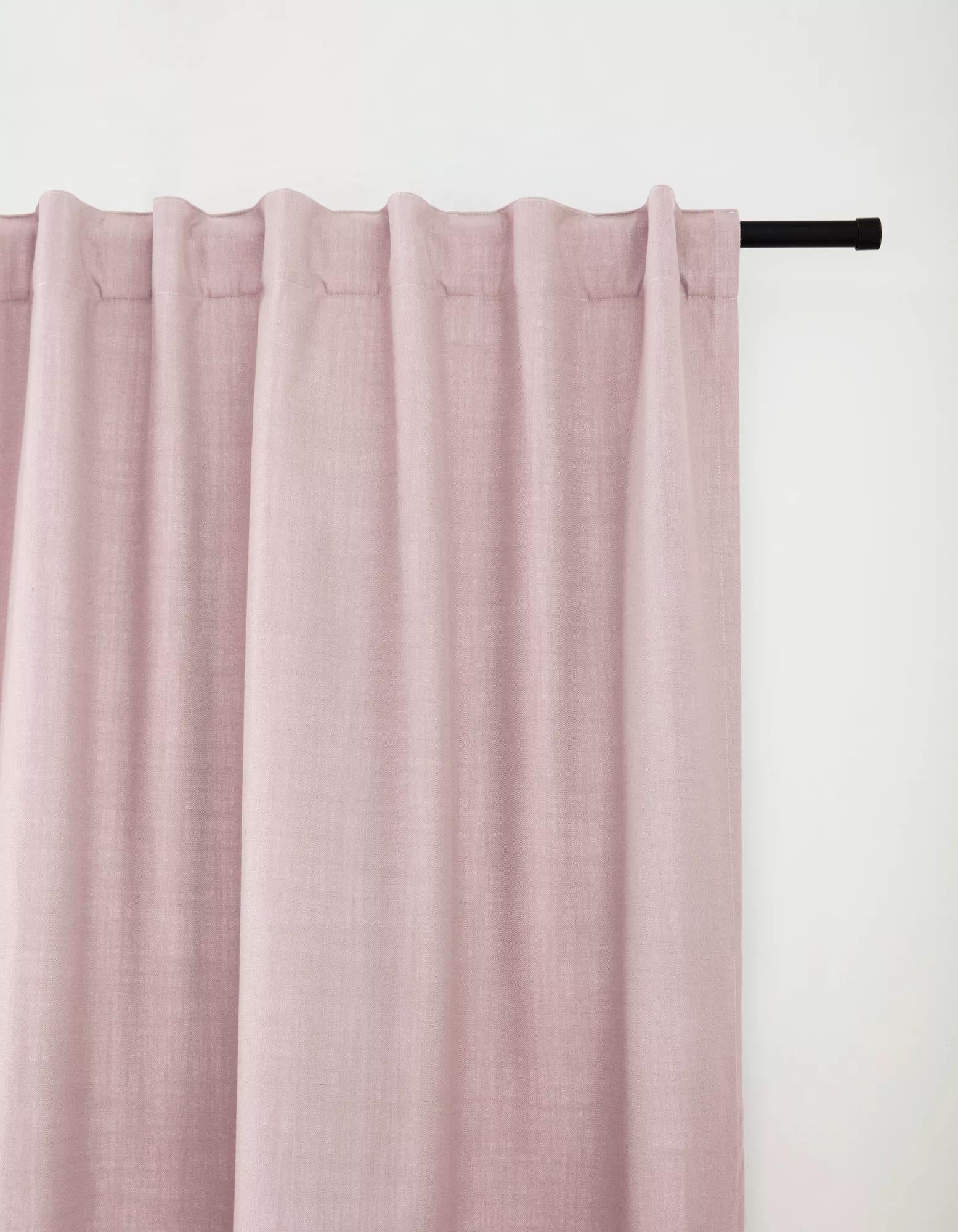 Pink Taha Rod Pocket Back Tab Blackout Curtain - Image 3