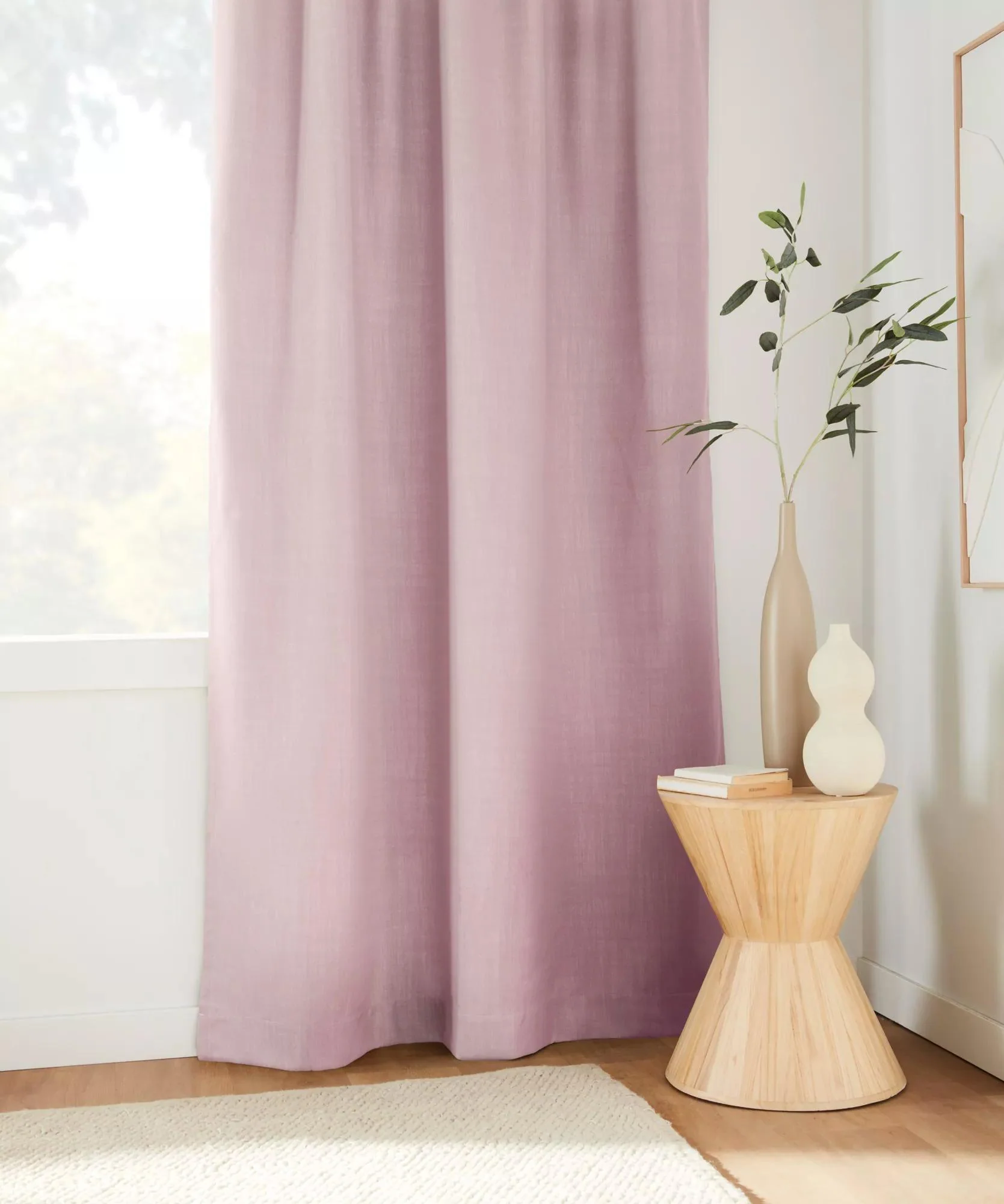 Pink Taha Rod Pocket Back Tab Blackout Curtain - Image 6