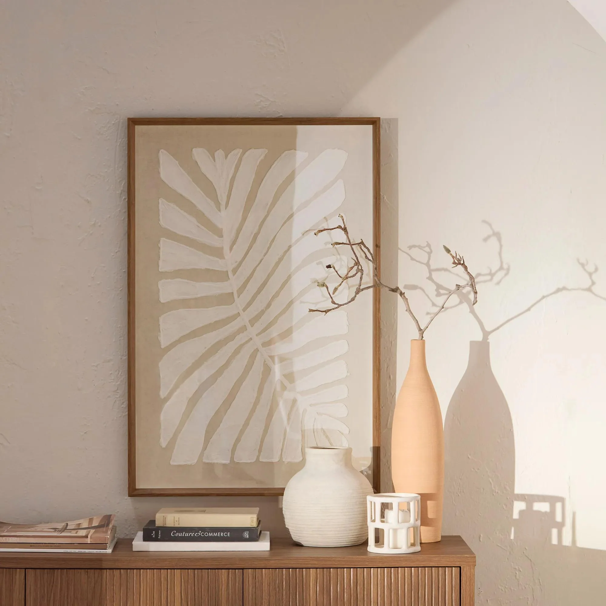 Tall Terracotta Decorative Vase - Image 2