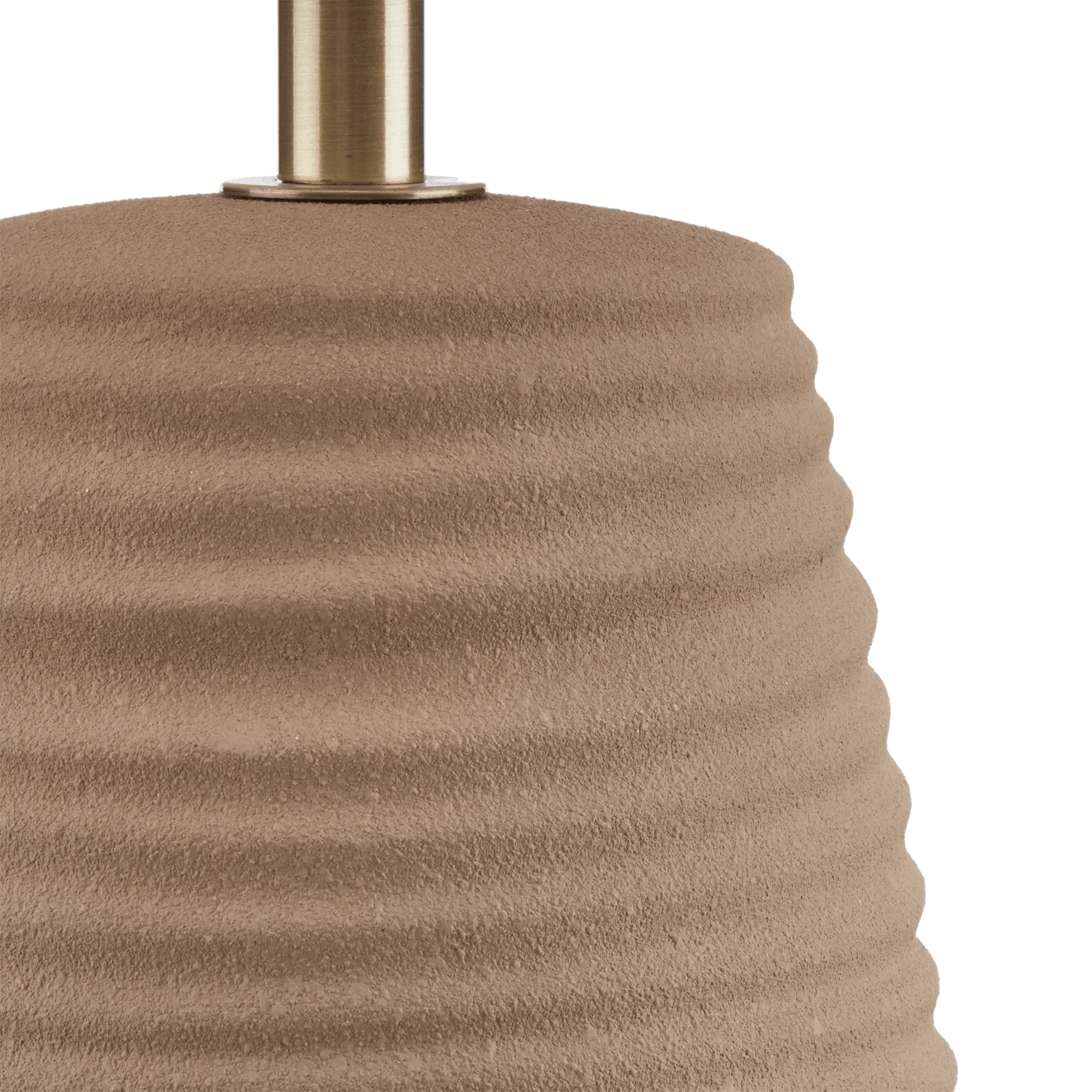 Textured Beige Ceramic Table Lamp - Image 3