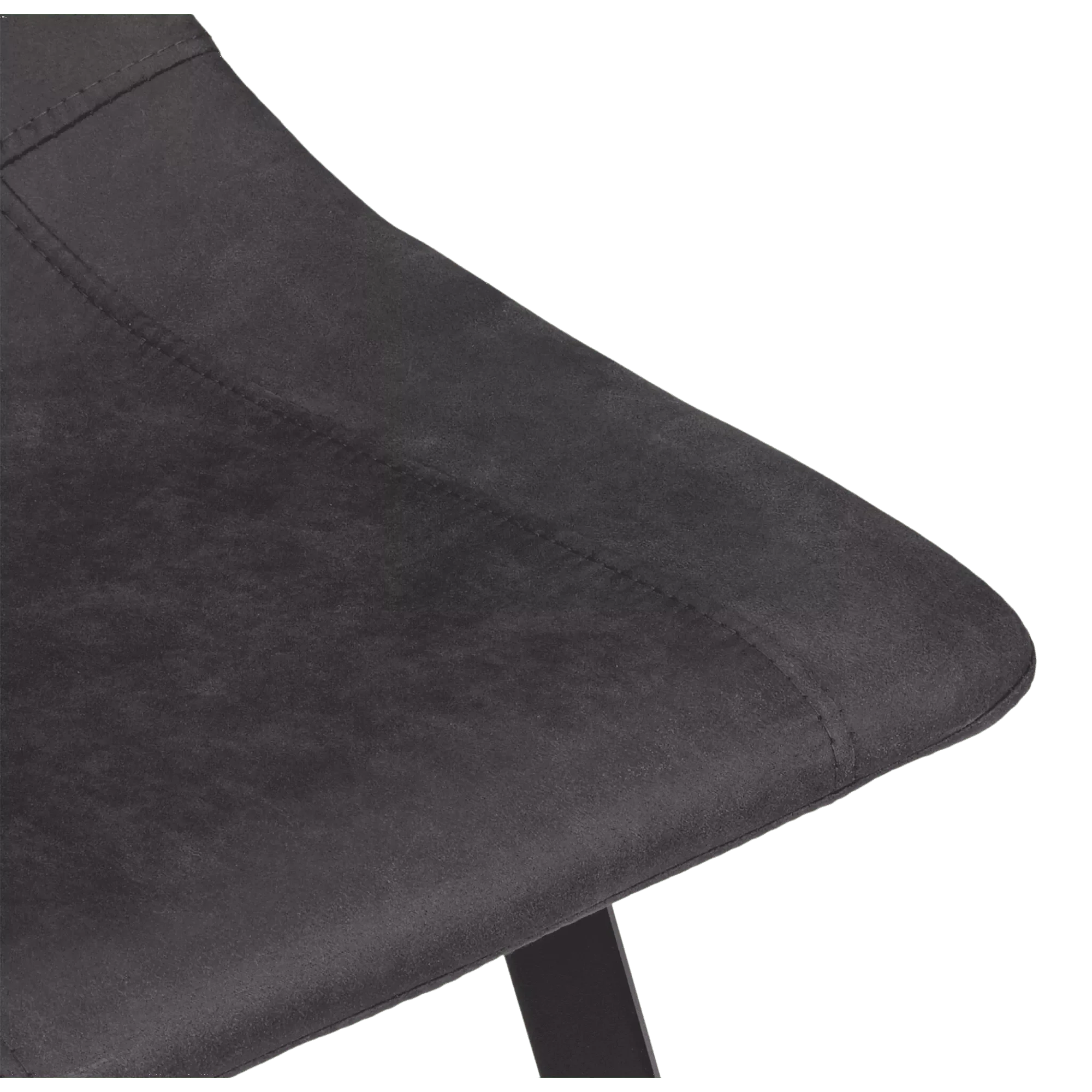 Textured Faux Leather and Metal Bar Stool - Image 5
