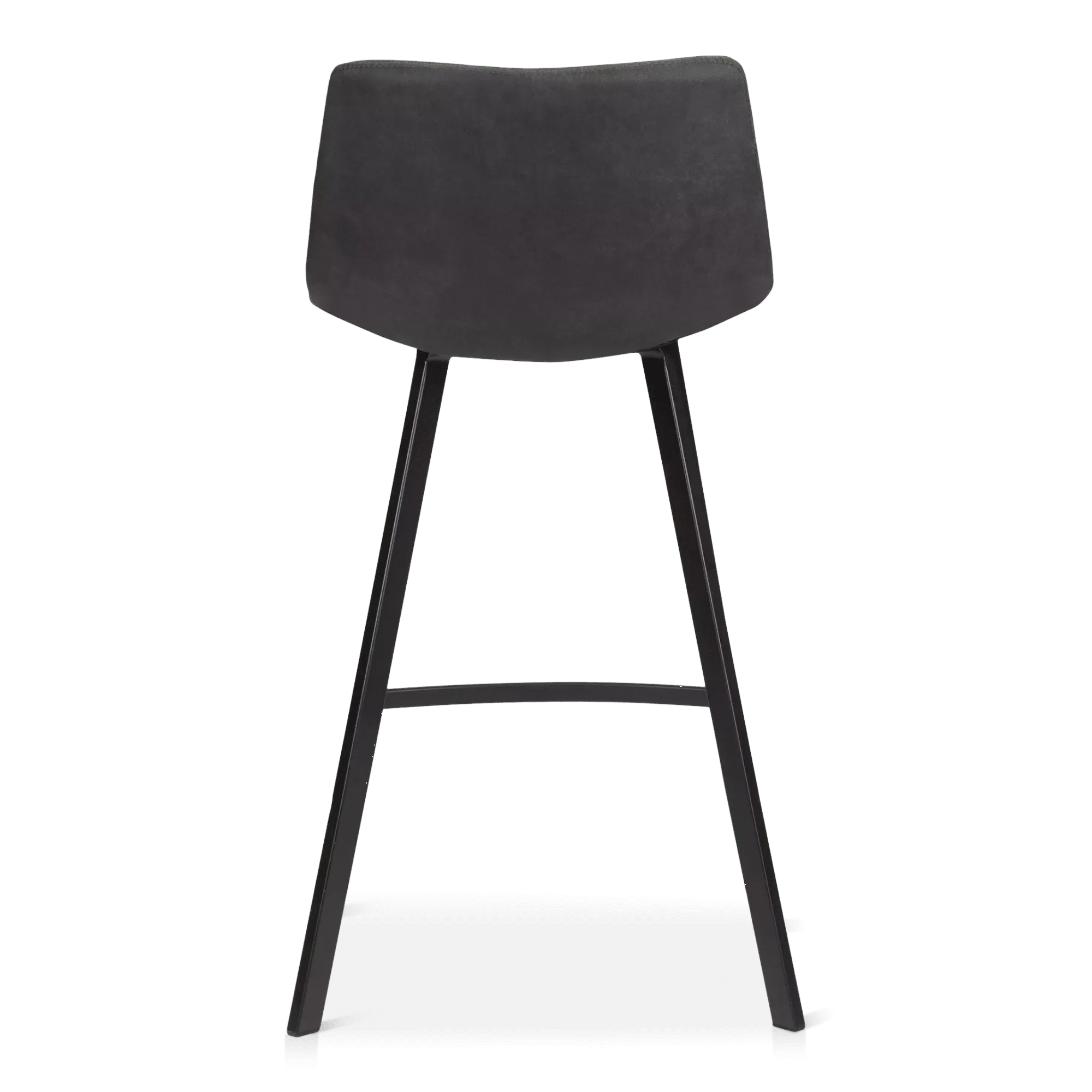 Textured Faux Leather and Metal Bar Stool - Image 7