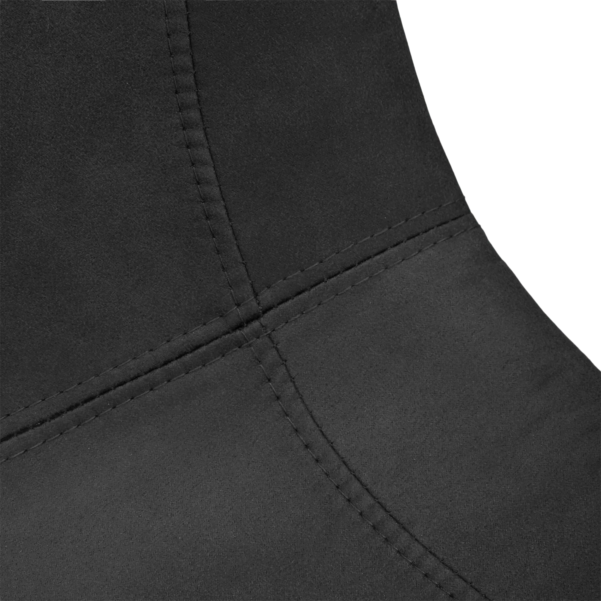 Black Textured Faux Leather and Metal Dining Chair - Image 8