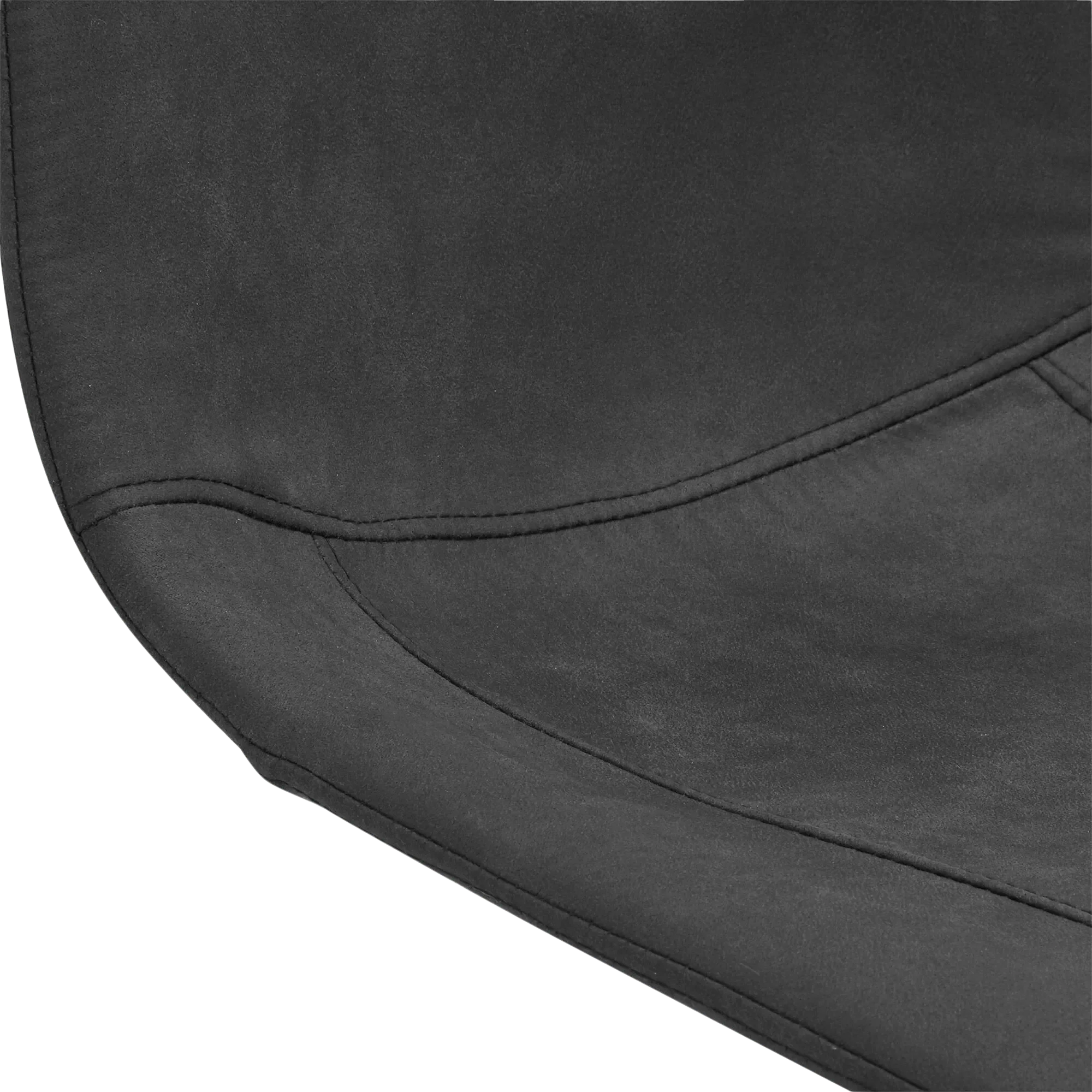 Black Textured Faux Leather & Metal Adjustable Bar Stool - Image 5