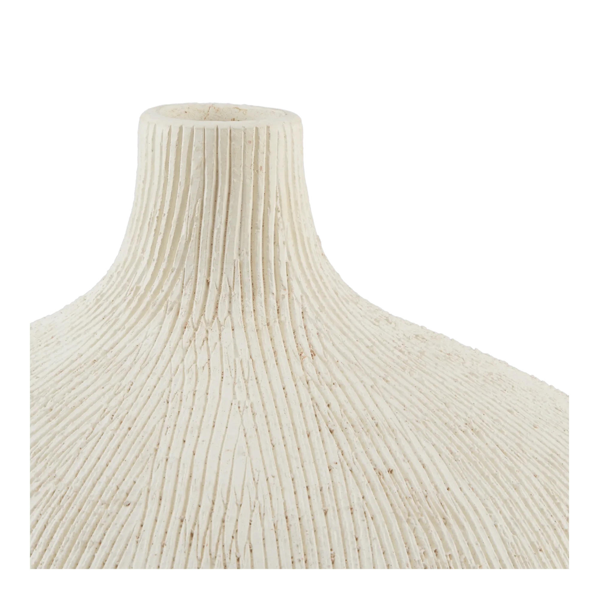 Textured Round Ceramic Vase - Image 2