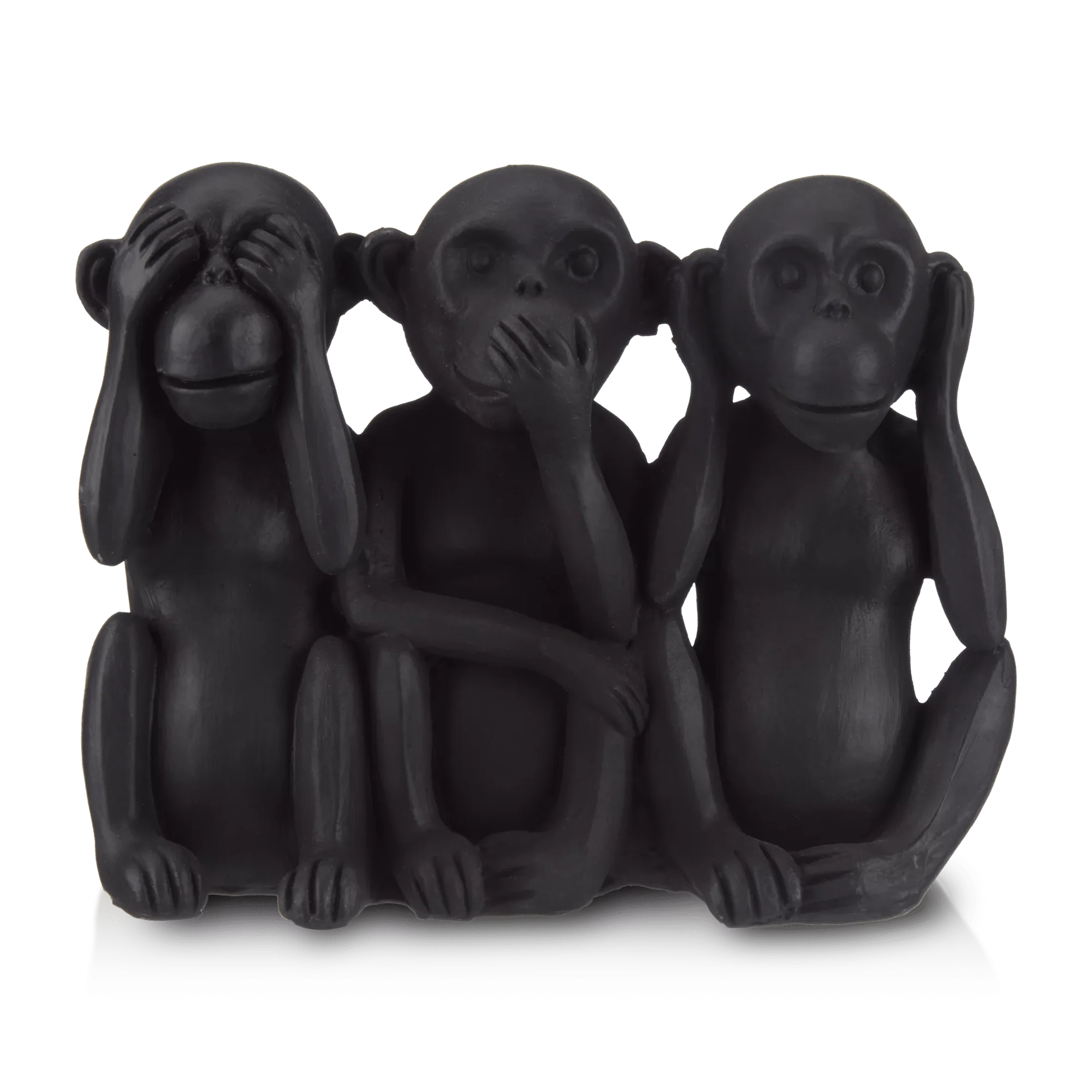 Three Wise Monkeys Resin Statuettes