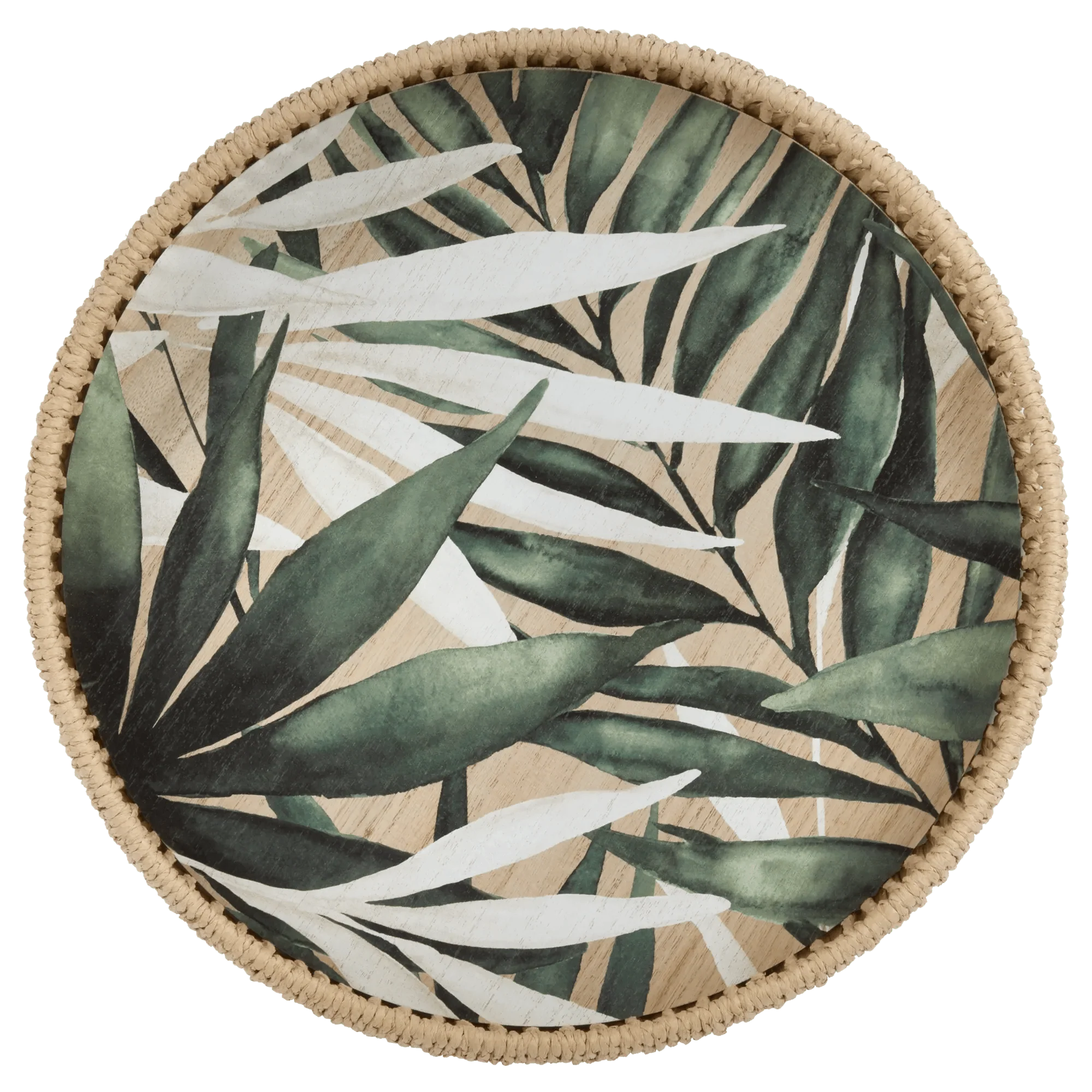 Tropical Round Decorative Tray - Image 3