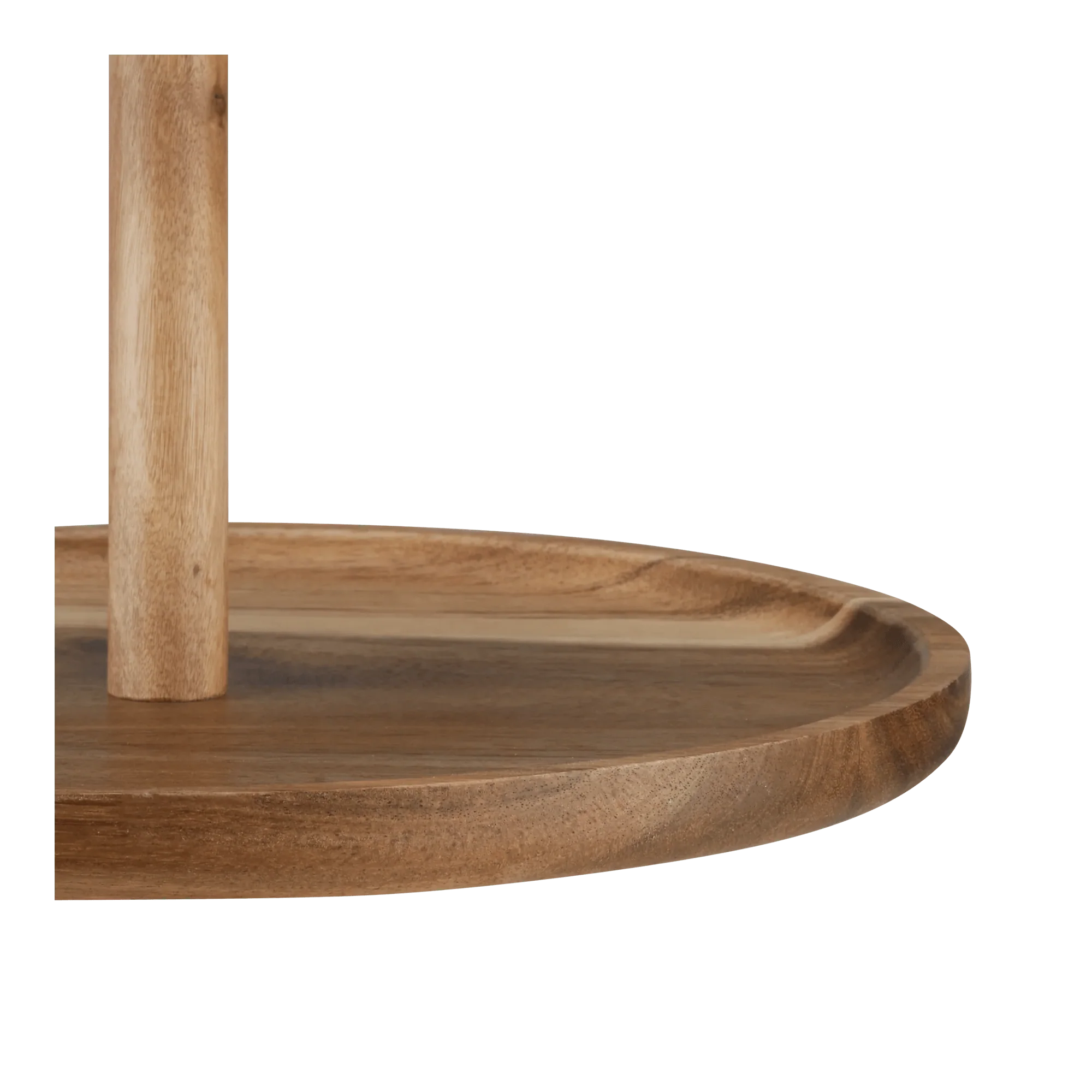 Two Tier Wood Serving Tray - Image 2