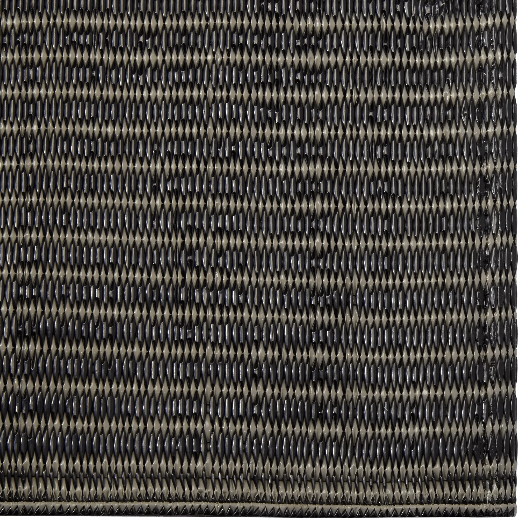 Two-Tone Black Outdoor Rug 5x7 - Image 3