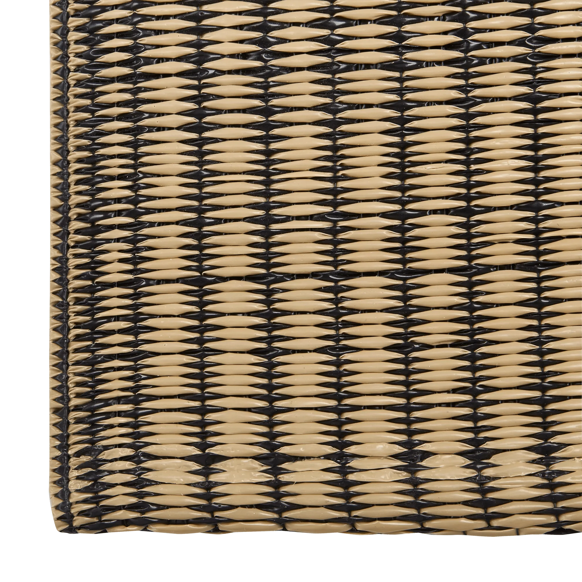 Two-Tone Brown Outdoor Rug - Image 3