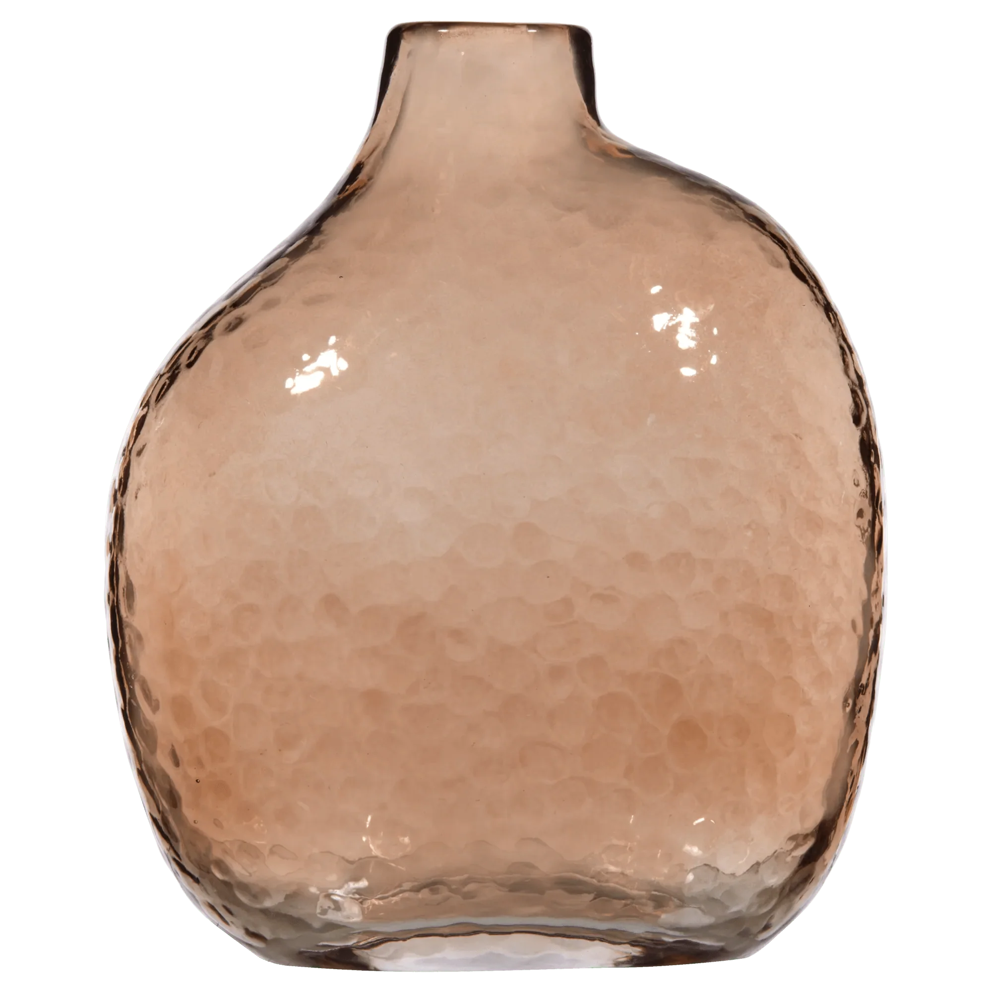 Uneven Pink Glass Vase