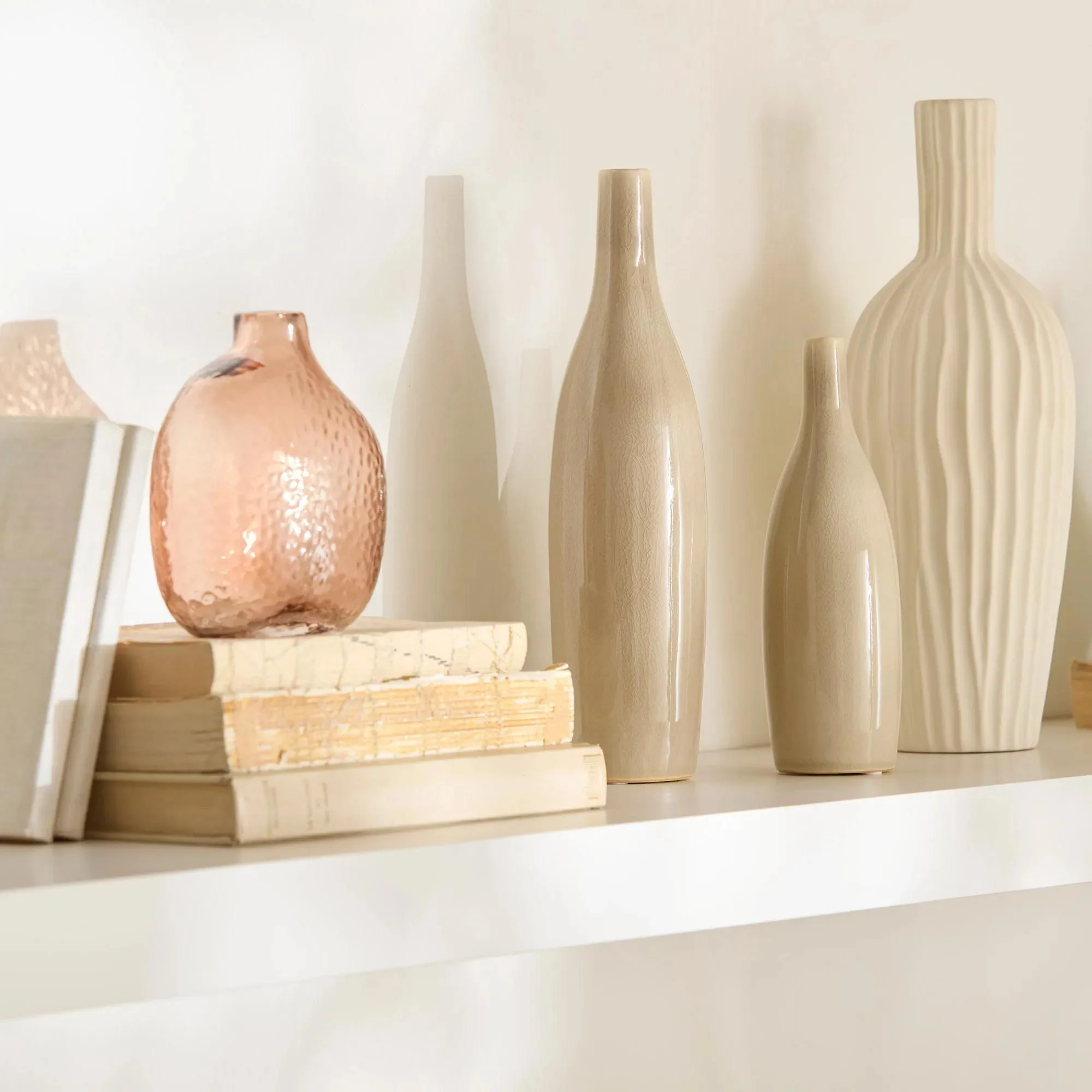 Uneven Pink Glass Vase - Image 2