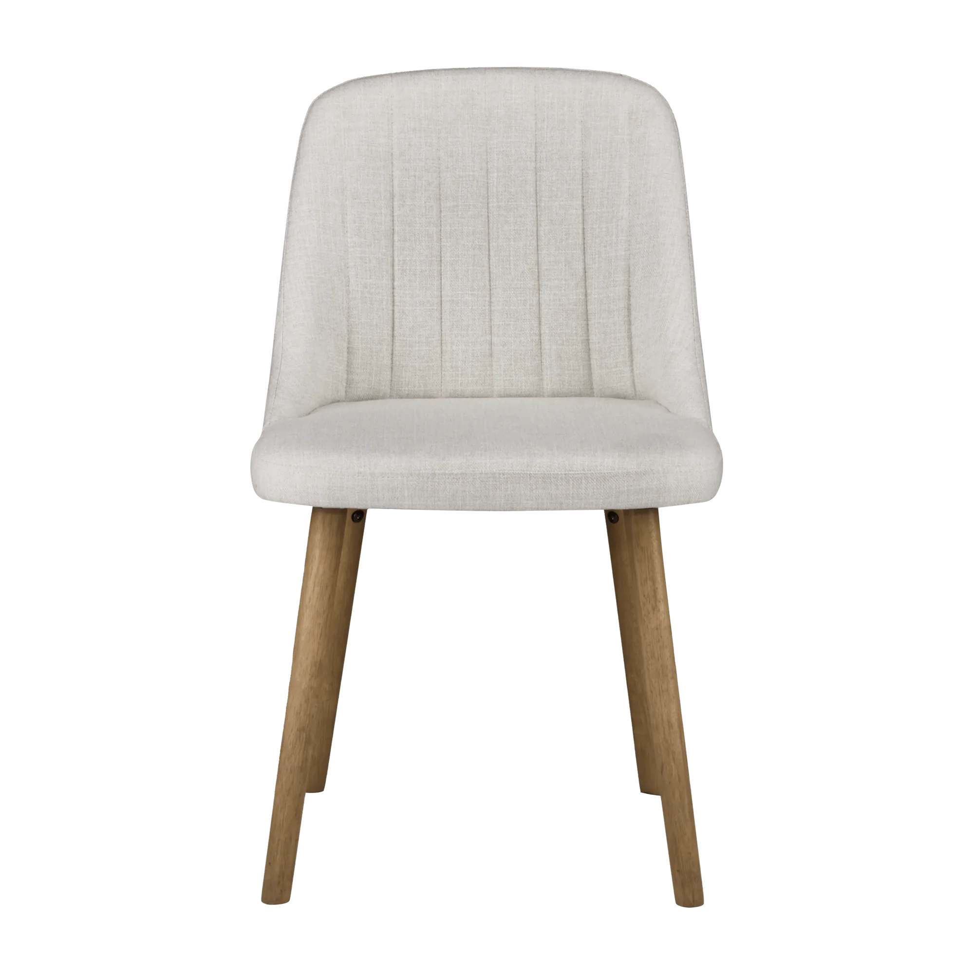 Upholstered Fabric Chair with Wood Legs - Image 3