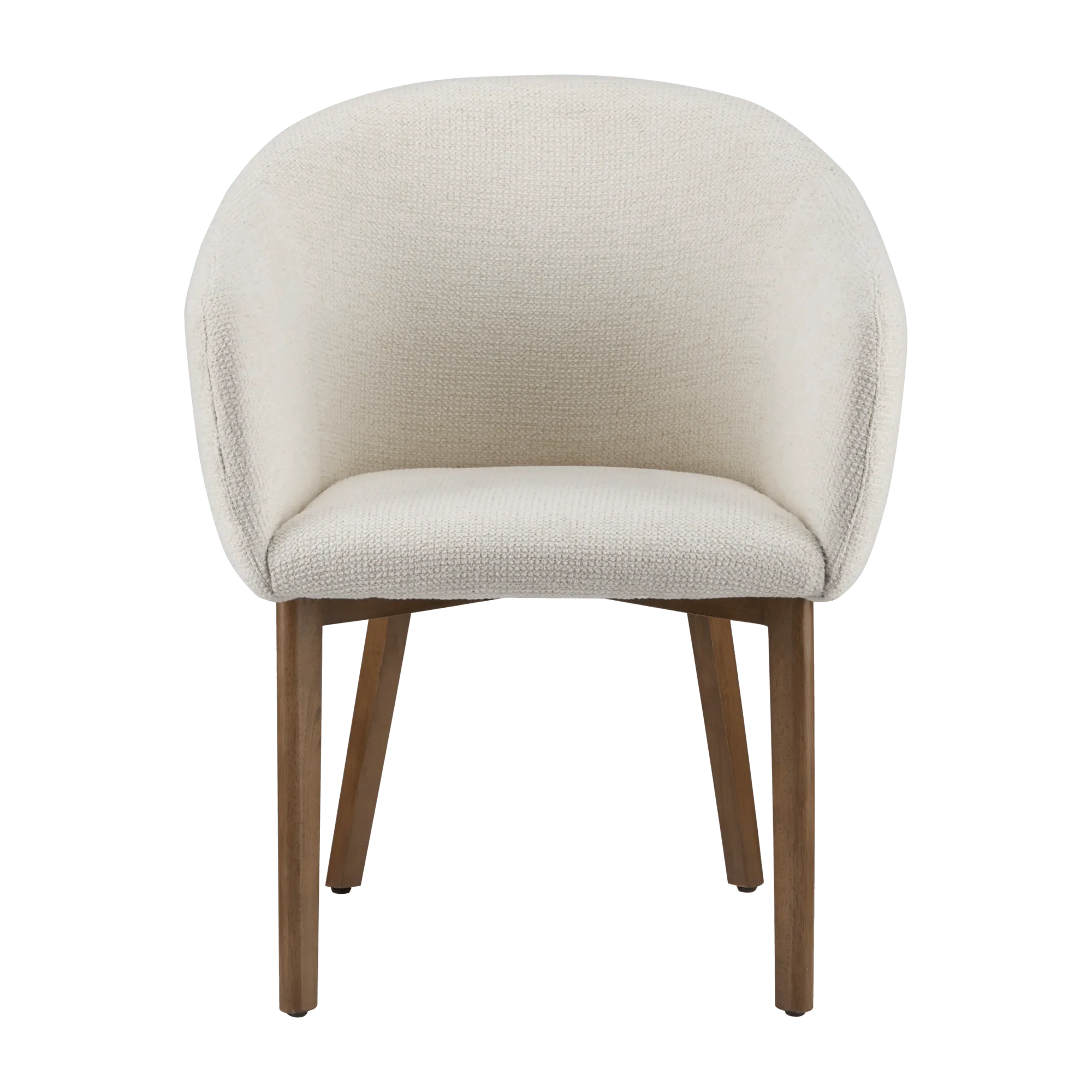Upholstered Fabric Chair with Wooden Legs - Image 3