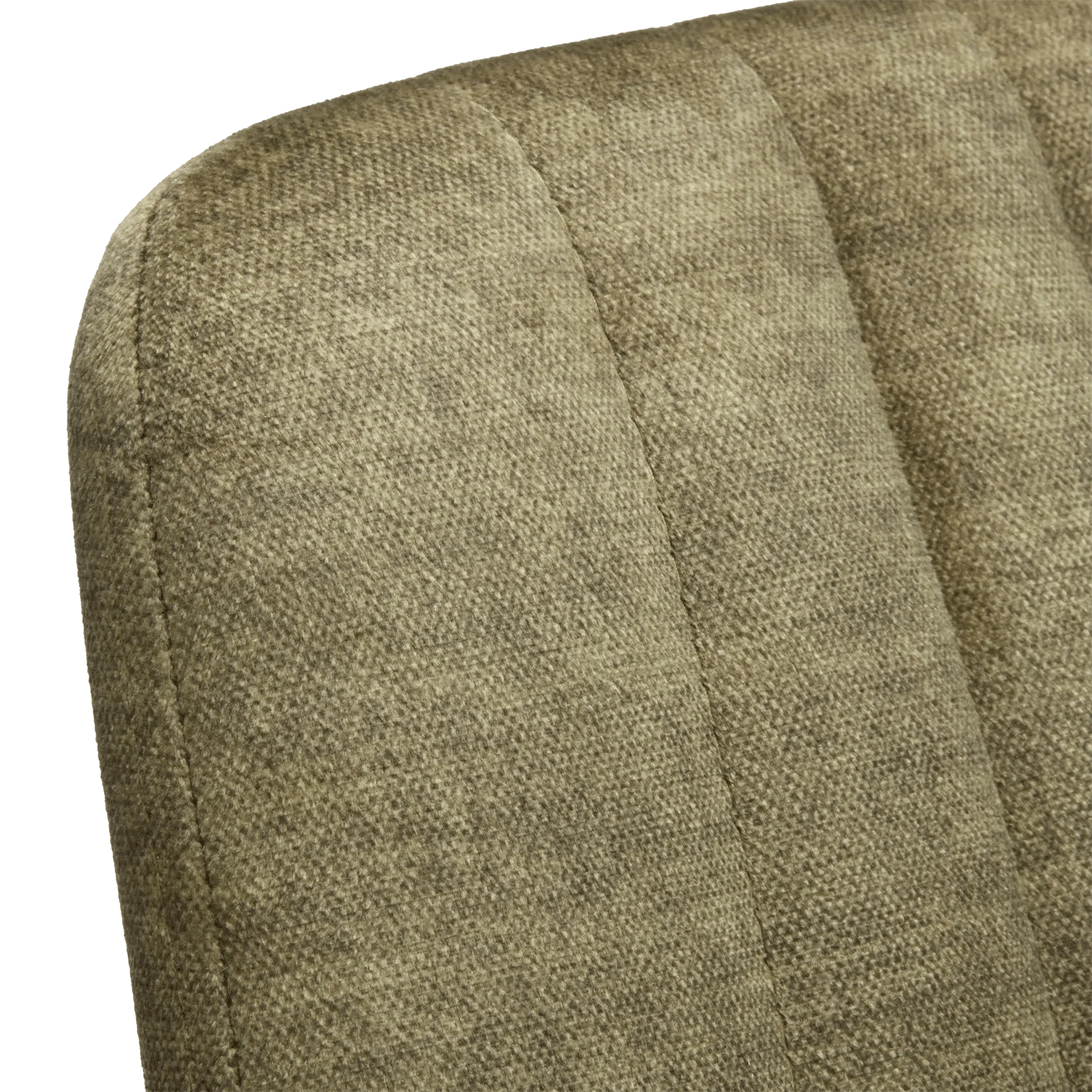 Velvet Fabric and Metal Dining Chair - Image 6
