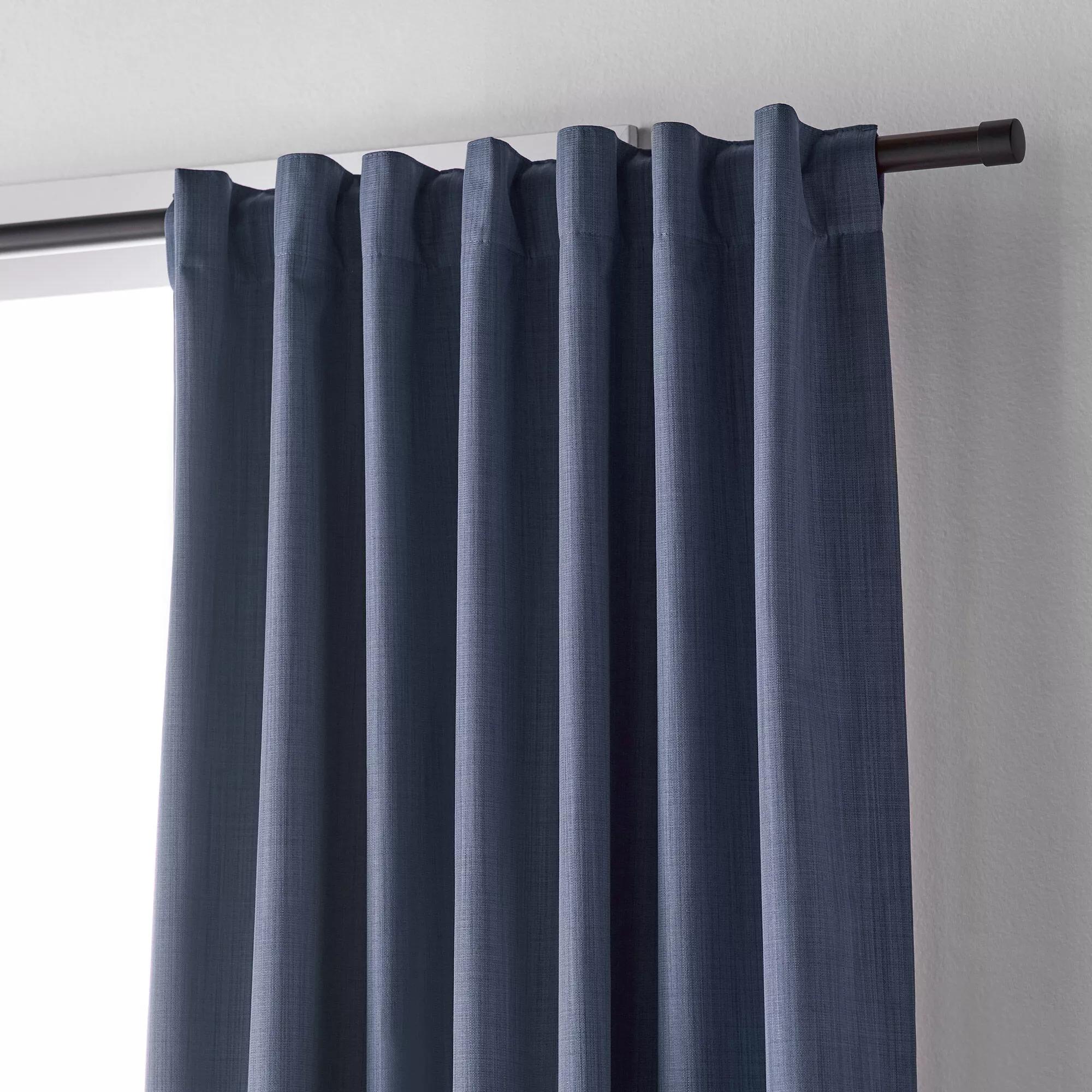 Blue Vence Blackout Curtain with Hidden Back Tab - Image 4