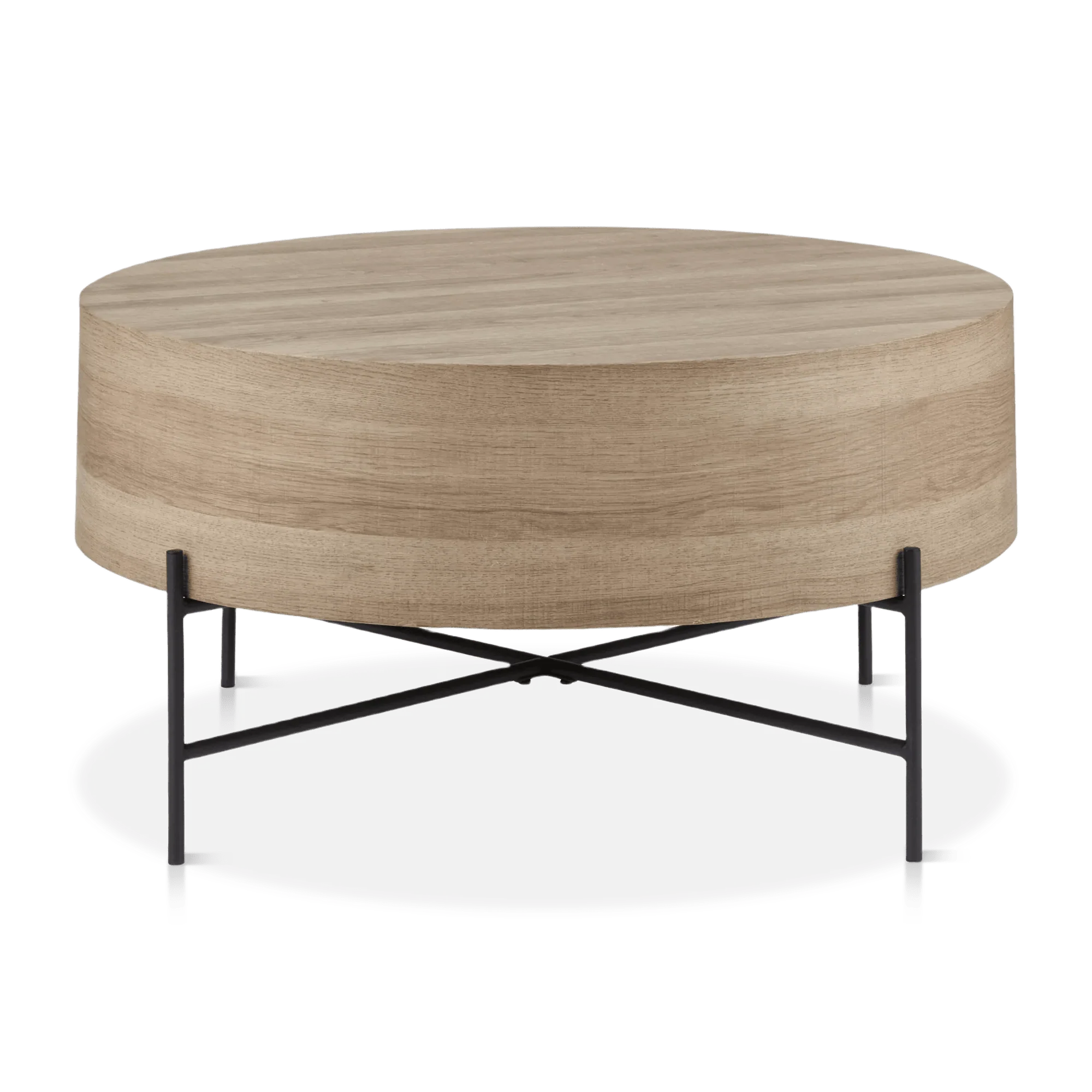 Veneer and Metal Coffee Table - Image 3