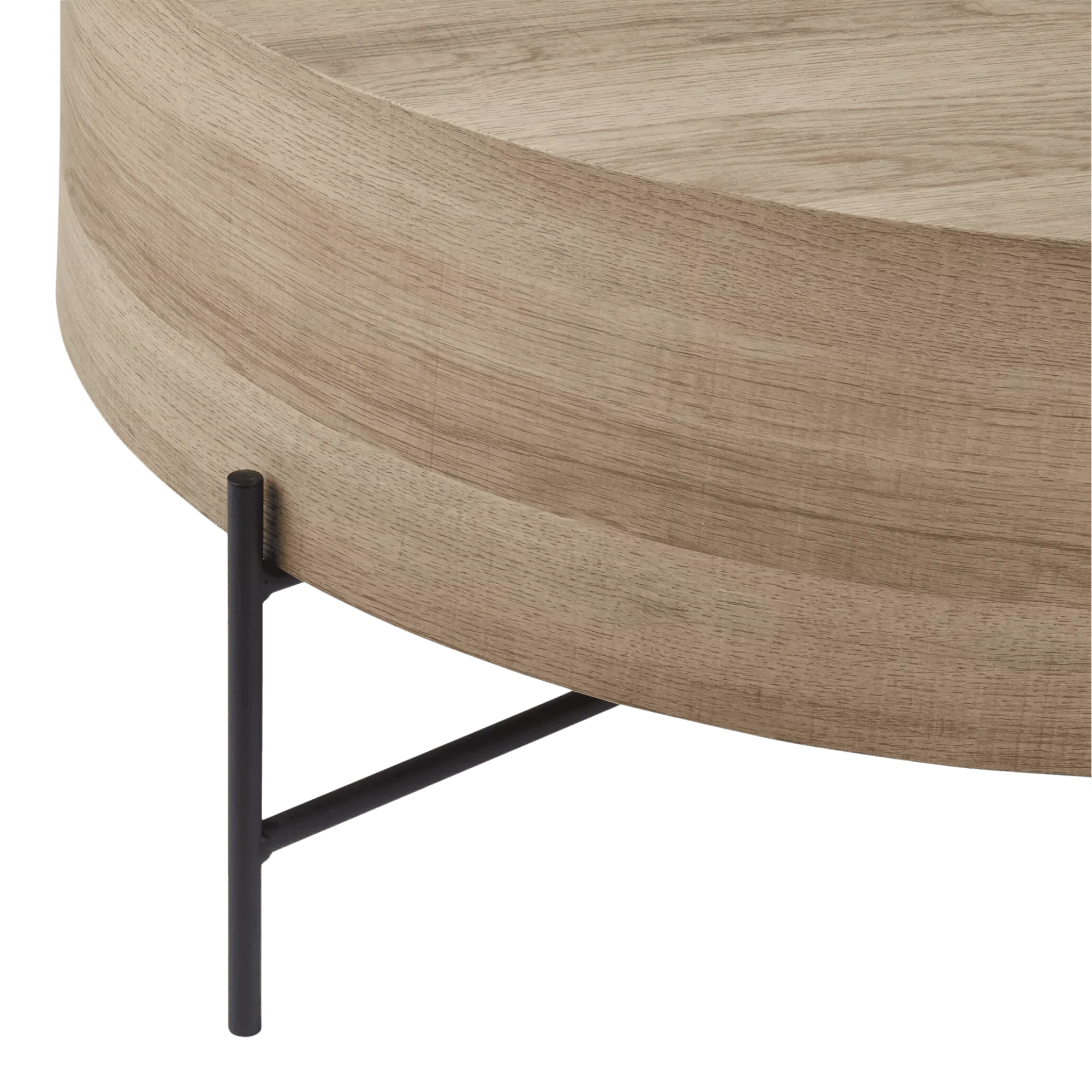 Veneer and Metal Coffee Table - Image 4