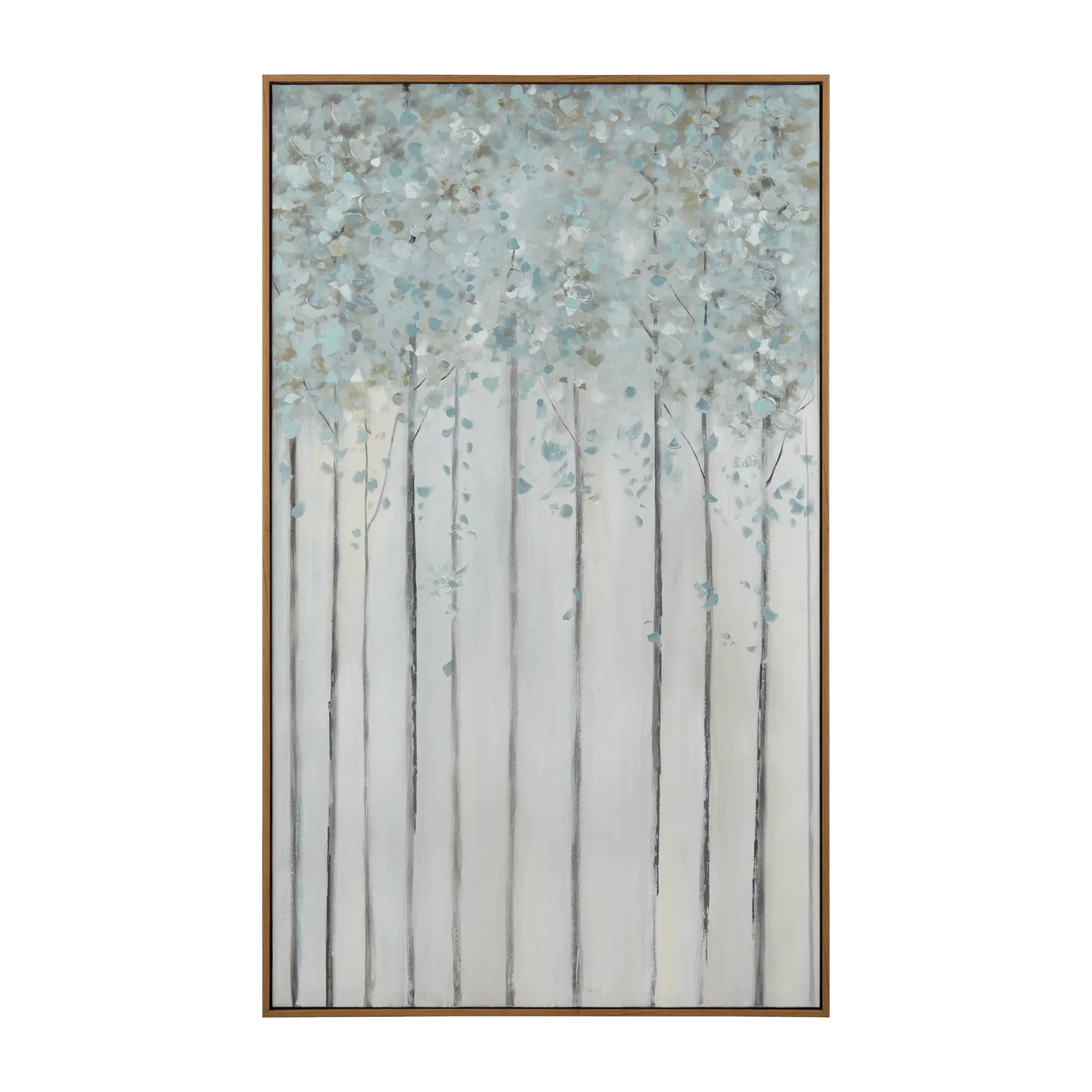 Vertical Trees Oil Painting Canvas