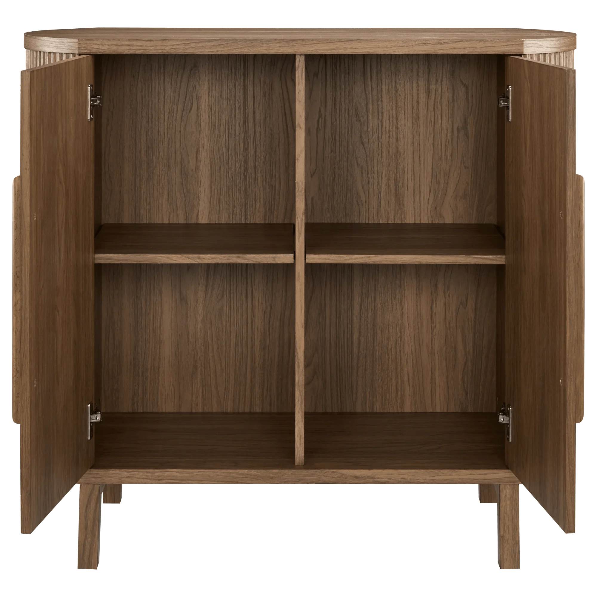 Walnut Veneer Buffet With Two Doors - Image 3